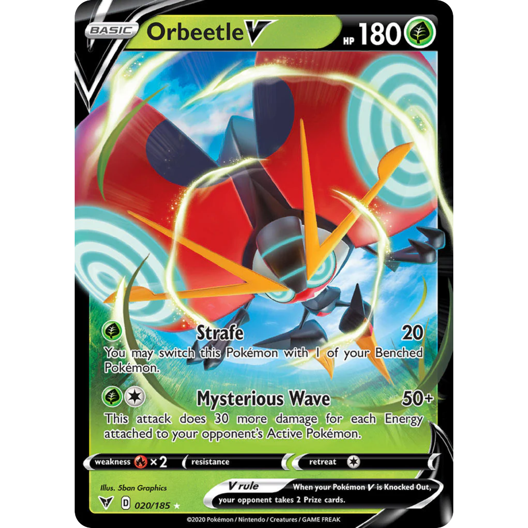 Orbeetle V (020/185) [Sword & Shield: Vivid Voltage]