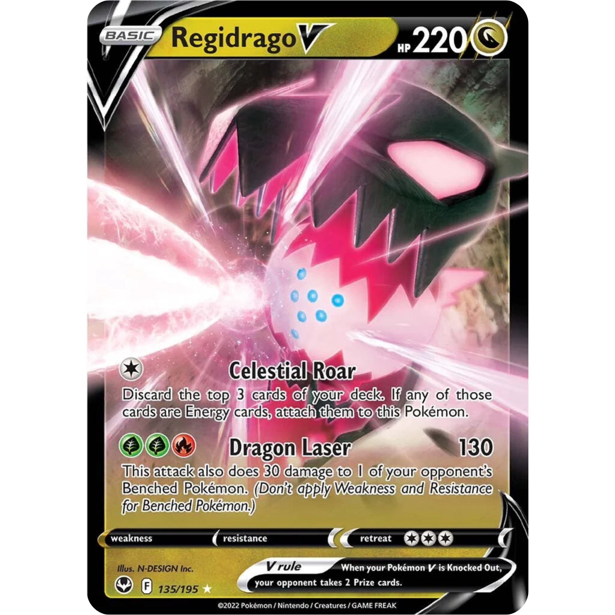 Regidrago V (135/195) [Sword & Shield: Silver Tempest]