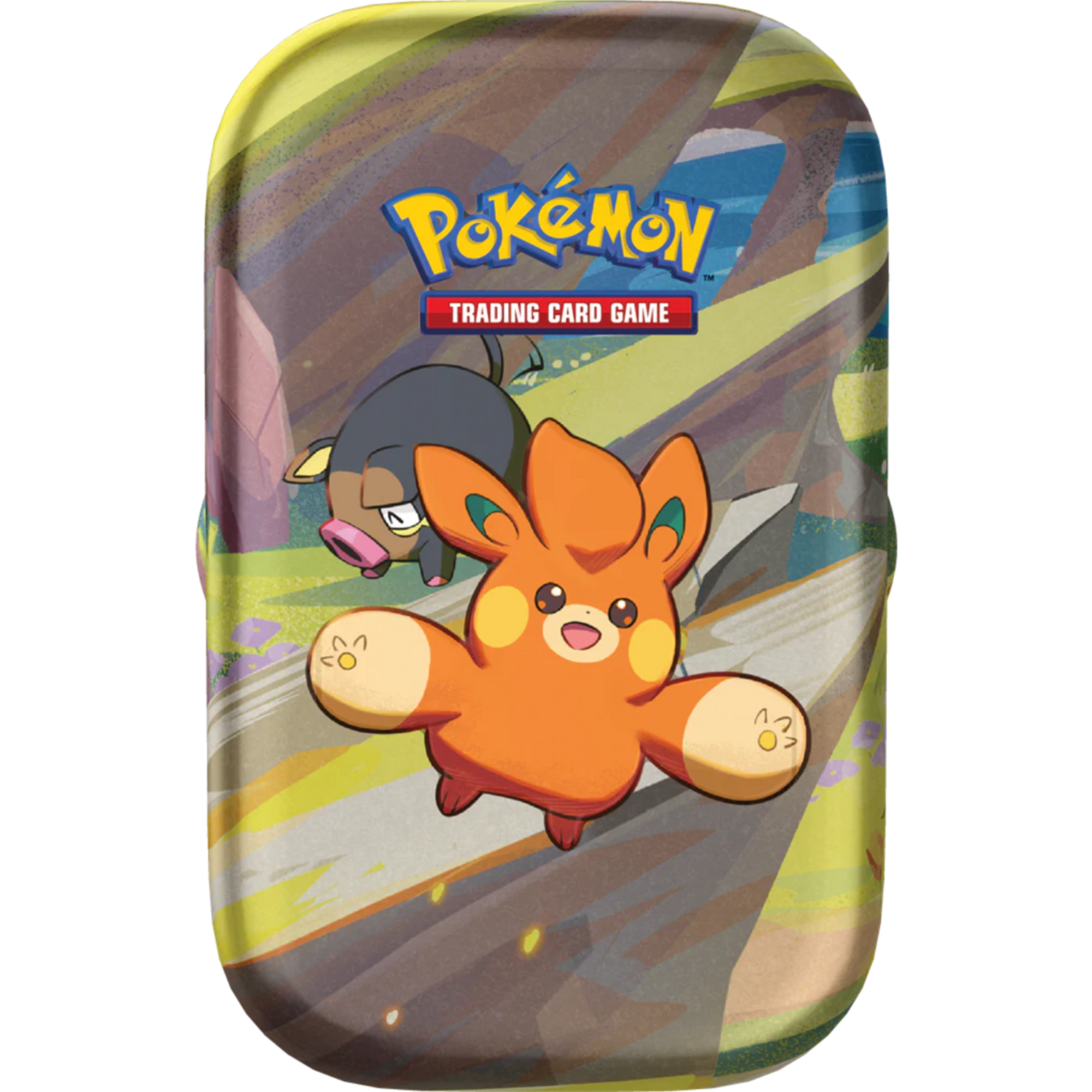 Paldea Friends Mini Tin - Pawmi & Lechonk ( Scarlet & Violet ) Pokemon TCG