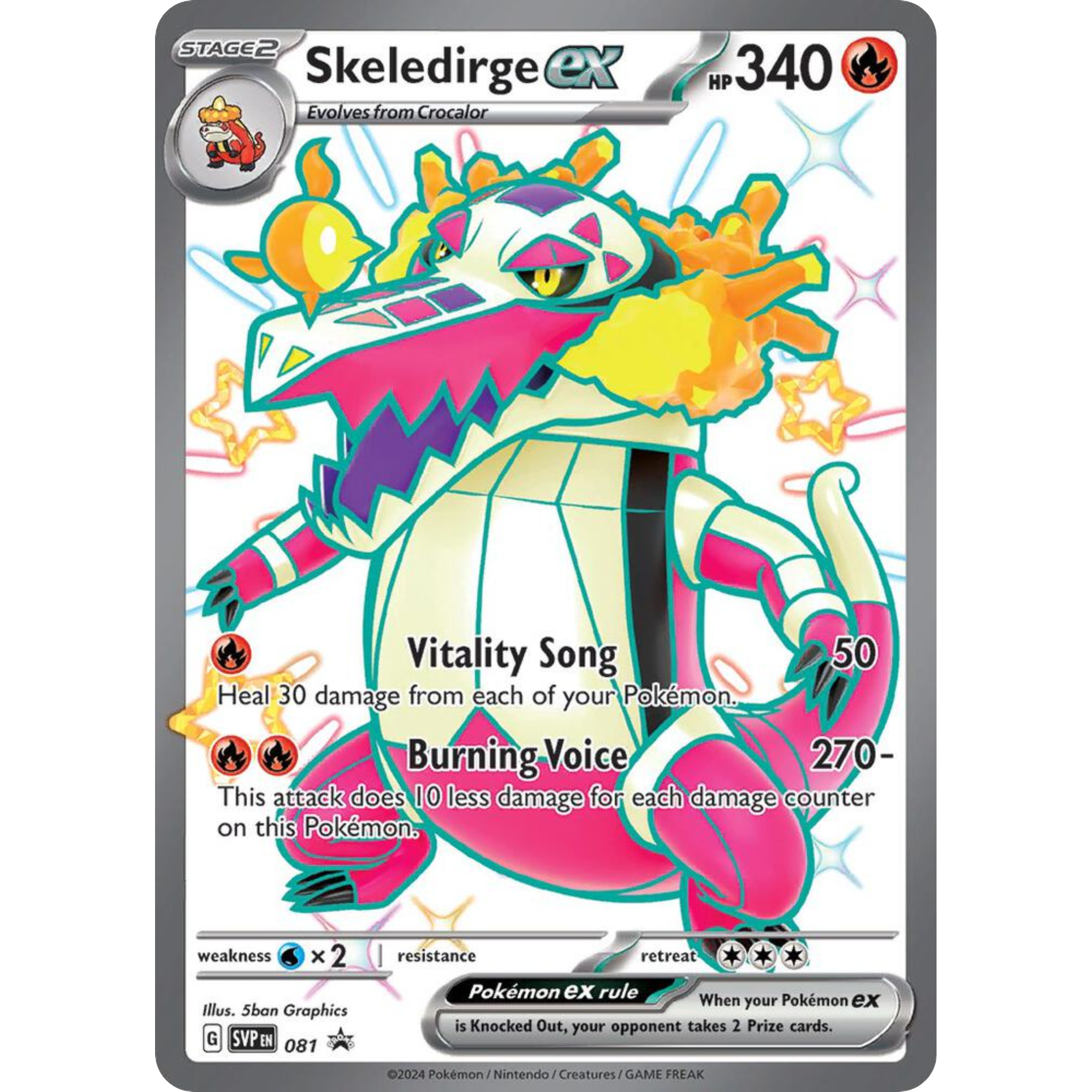 Skeledirge ex (081) (Jumbo Card) [Scarlet & Violet: Black Star Promos]