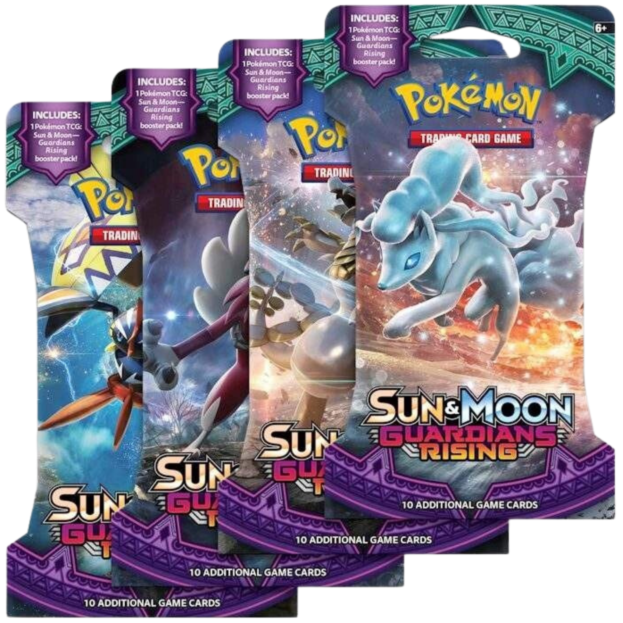 Guardians Rising Sleeved Booster Pack Artset ( Sun & Moon ) Pokemon TCG