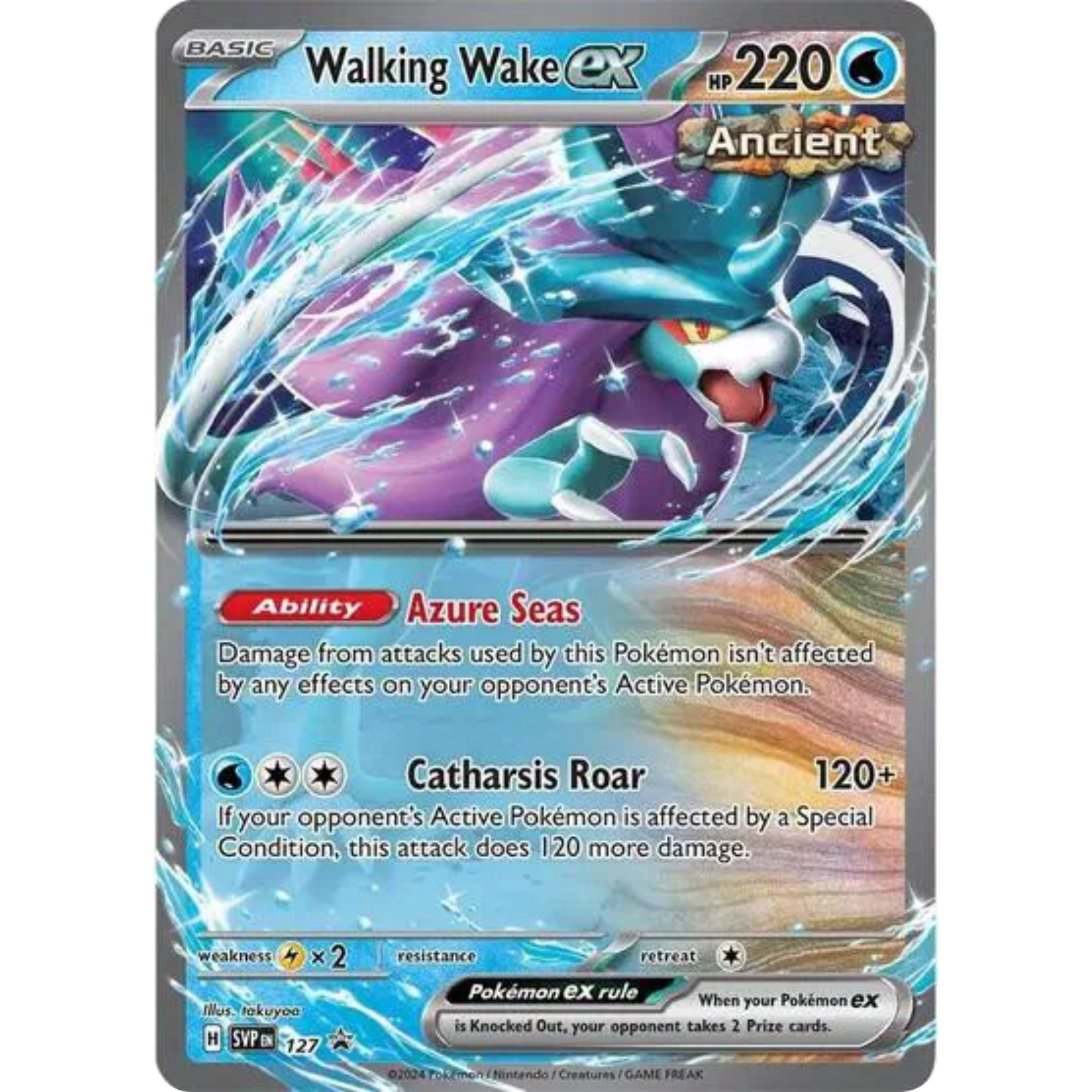 Walking Wake ex (127) [Scarlet & Violet Promo]