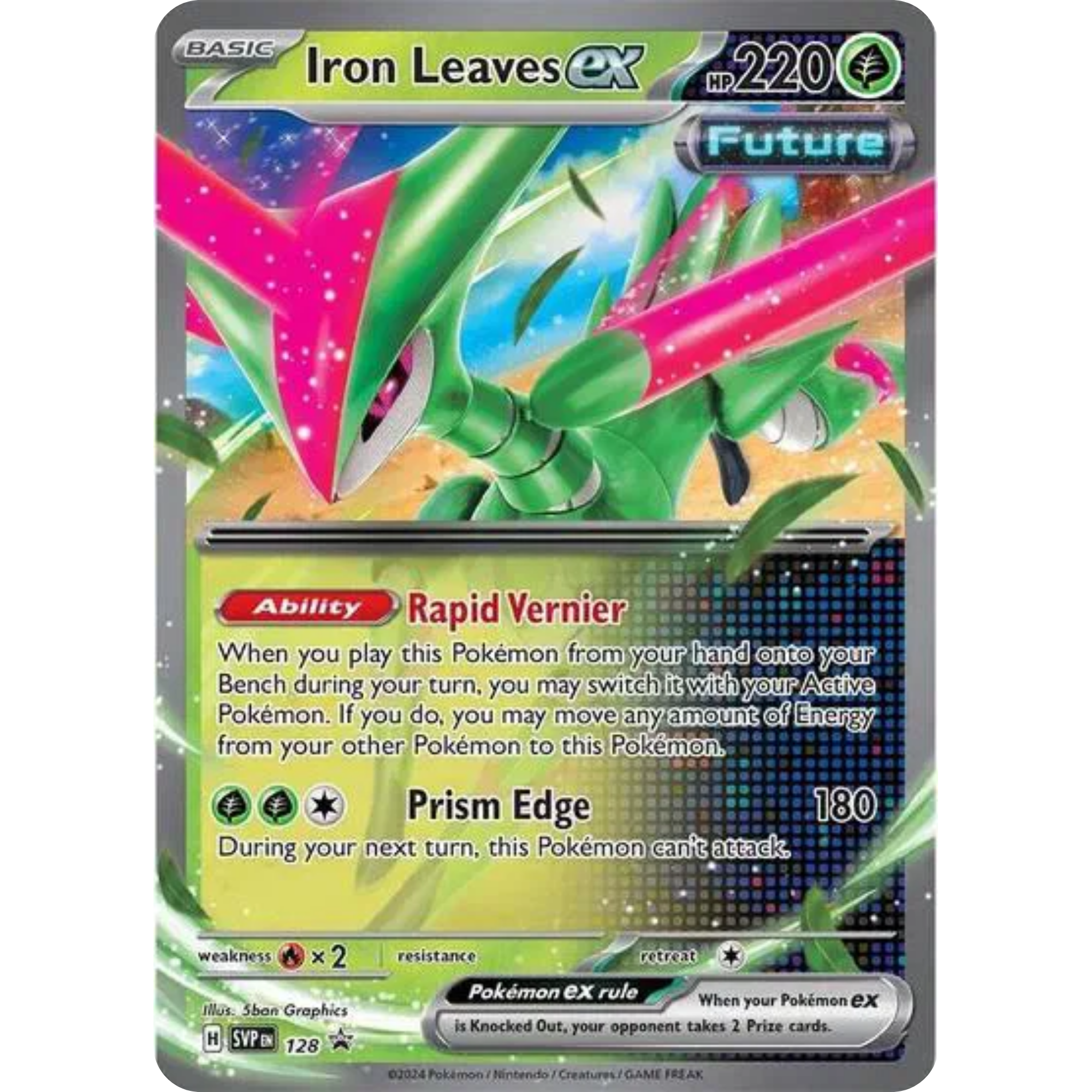 Iron Leaves ex (128) [Scarlet & Violet Promo]