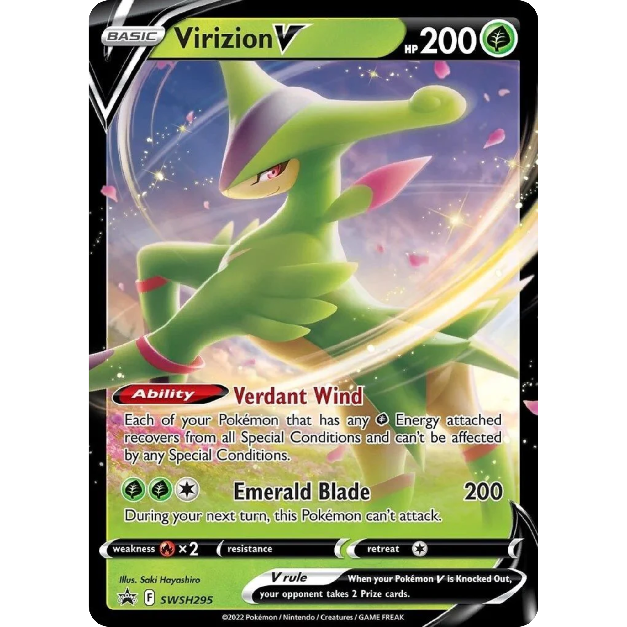Virizion V (SWSH295) [Sword & Shield: Black Star Promos]