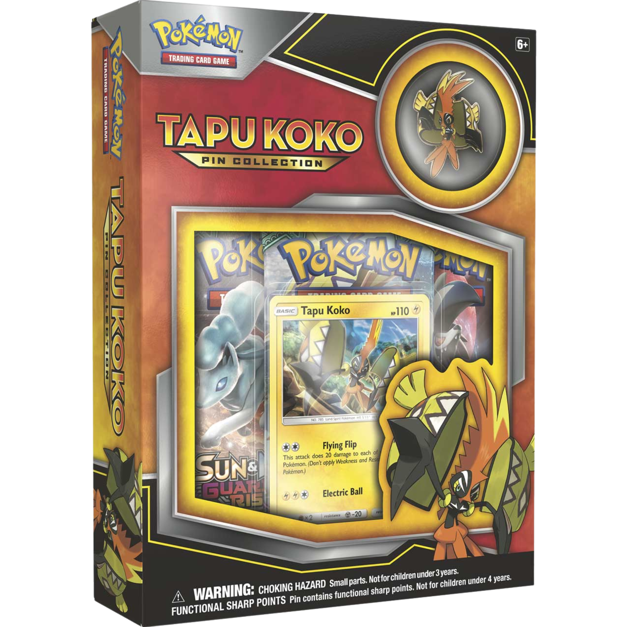 Tapu Koko Pin Collection ( Sun & Moon ) Pokemon TCG