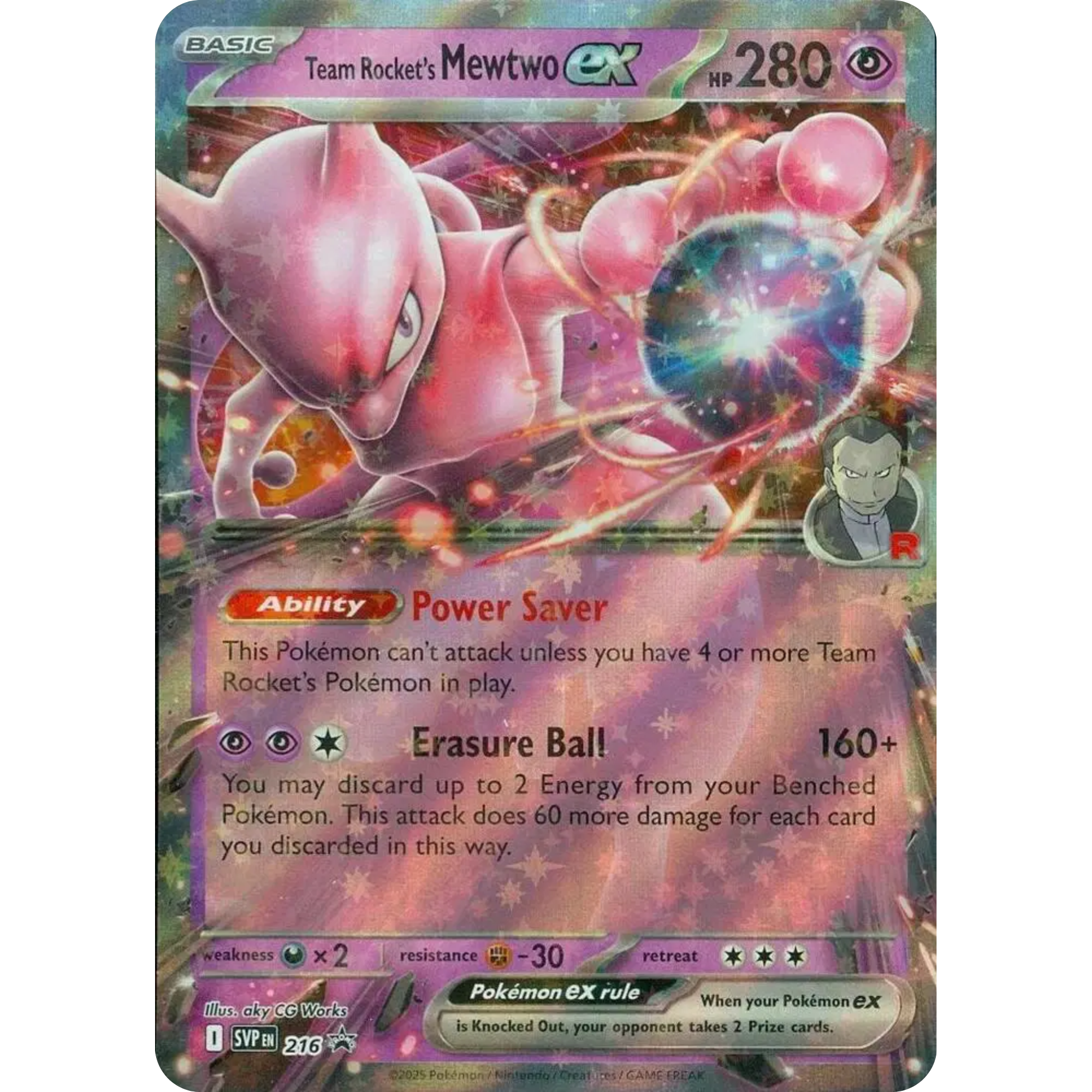 Team Rocket's Mewtwo ex (216) [Scarlet & Violet Promo]