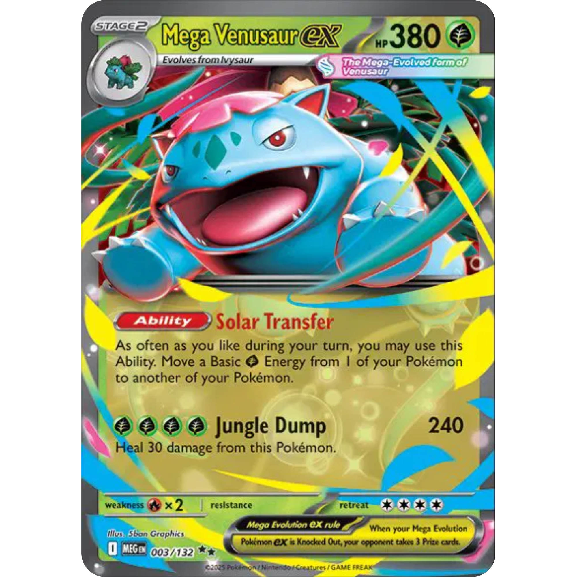 Mega Venusaur ex - 003/132 [ME01: Mega Evolution]
