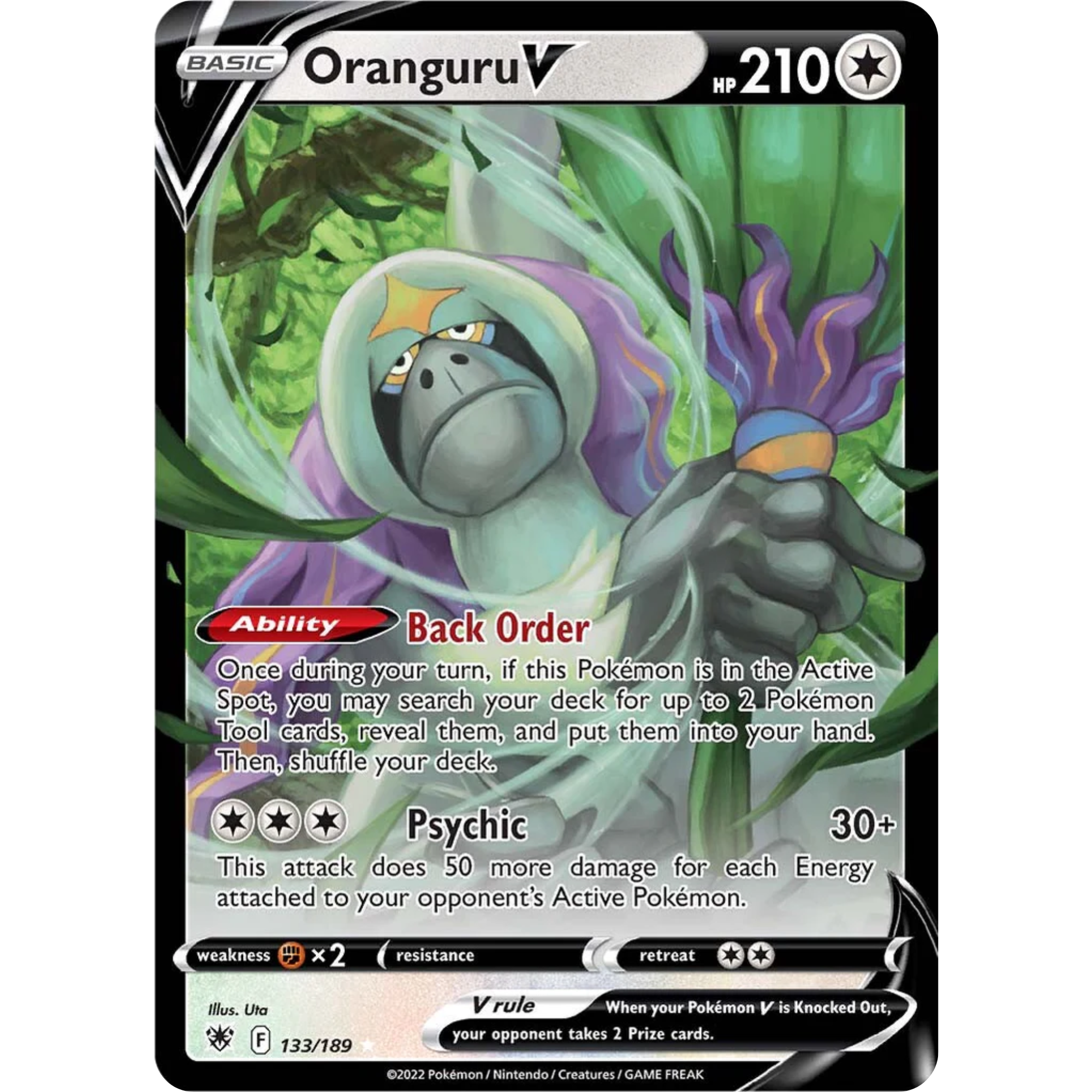 Oranguru V (133/189) [Sword & Shield: Astral Radiance]