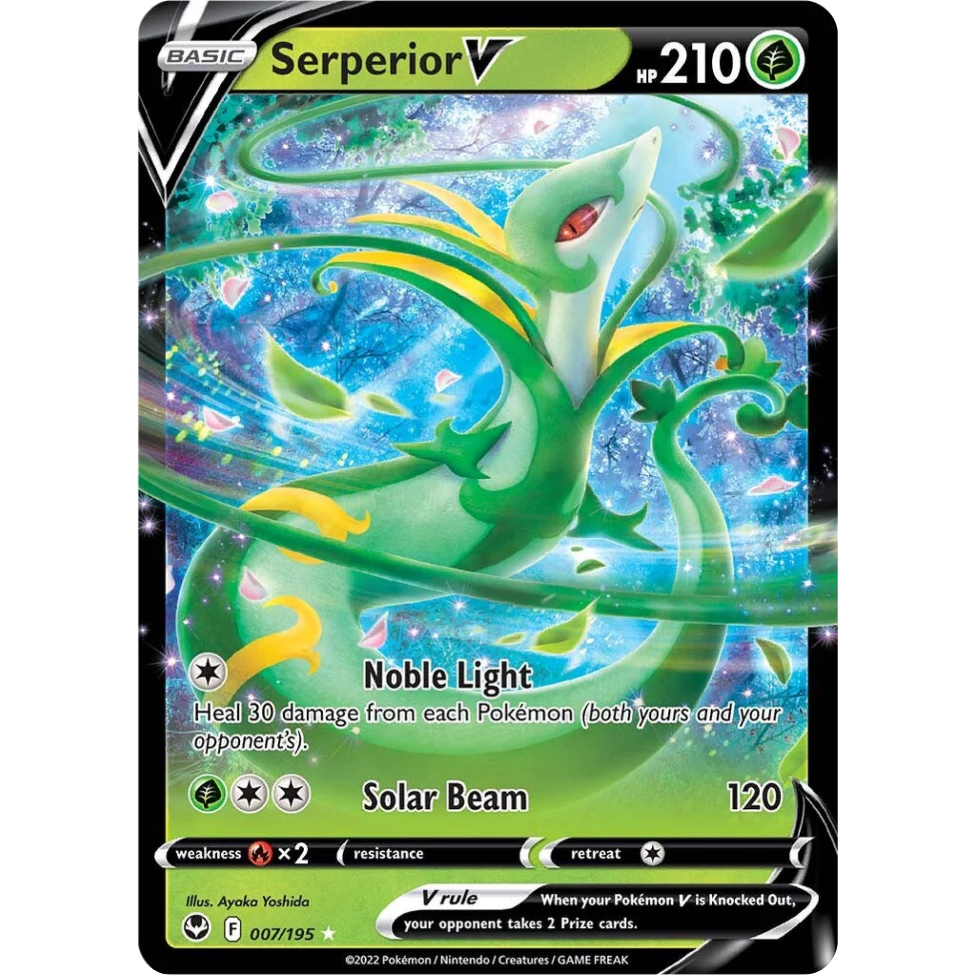 Serperior V (007/195) [Sword & Shield: Silver Tempest]