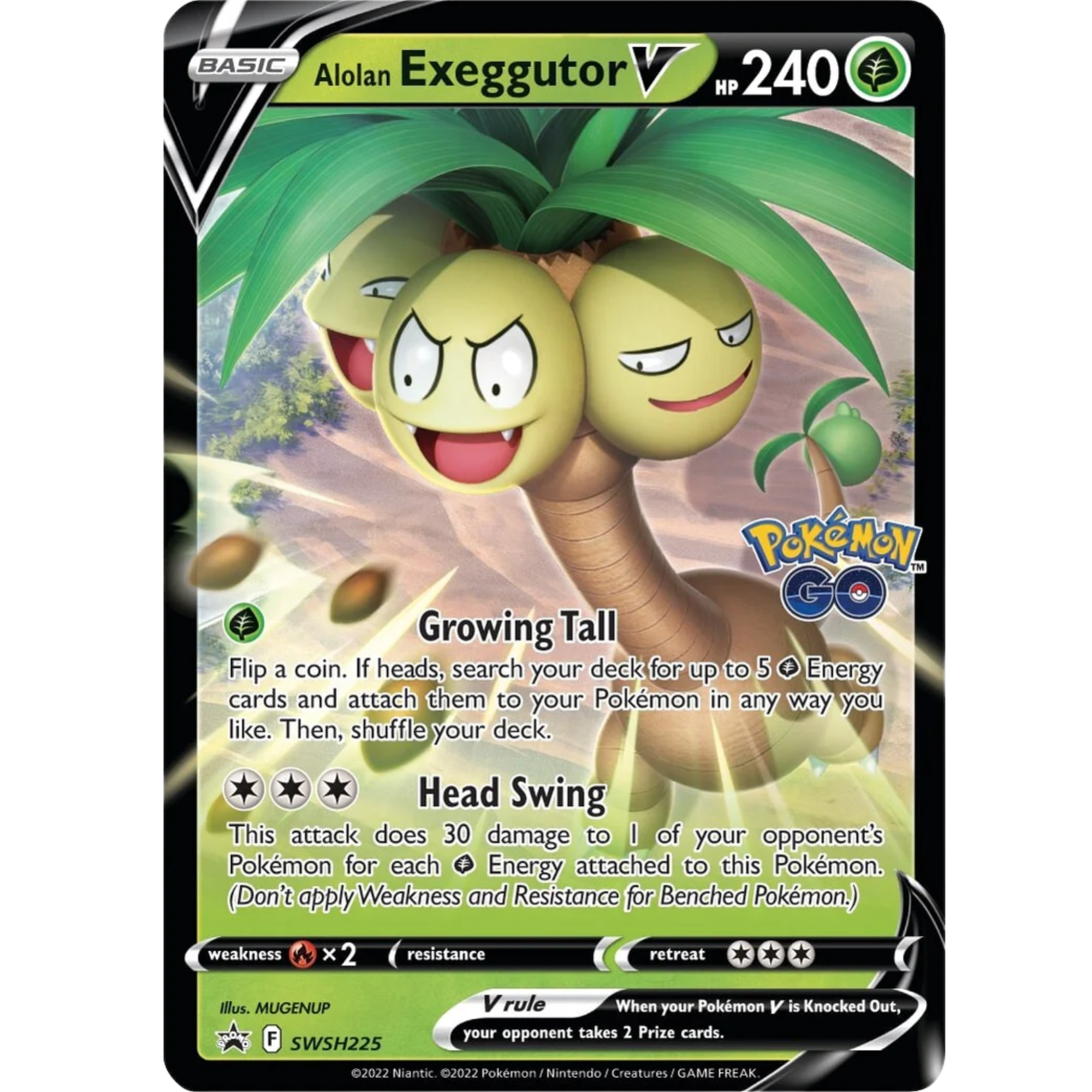 Alolan Exeggutor V (SWSH225) [Sword & Shield: Black Star Promos]