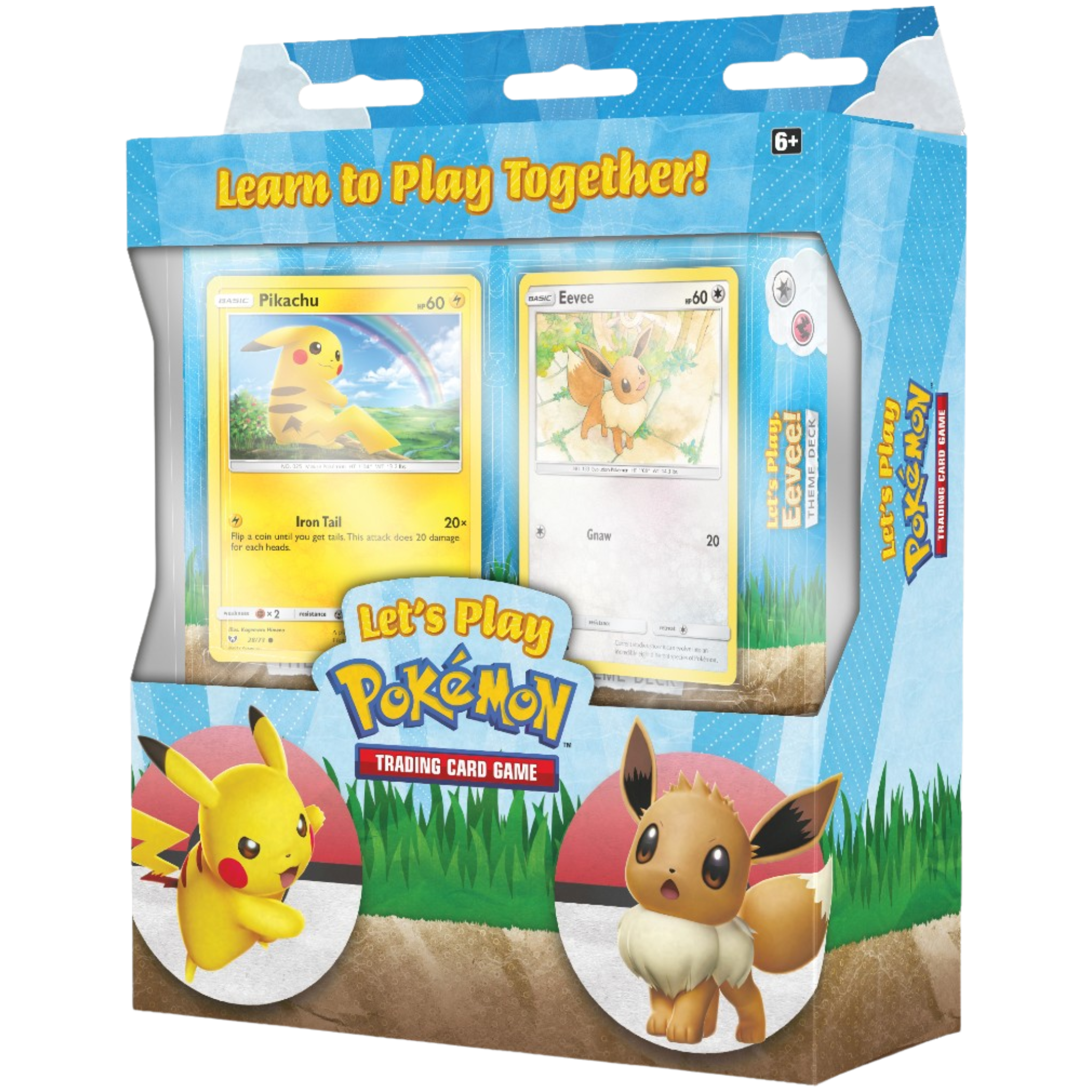 Let's Play - Pikachu & Eevee ( Learn to Play Together ) Pokemon TCG
