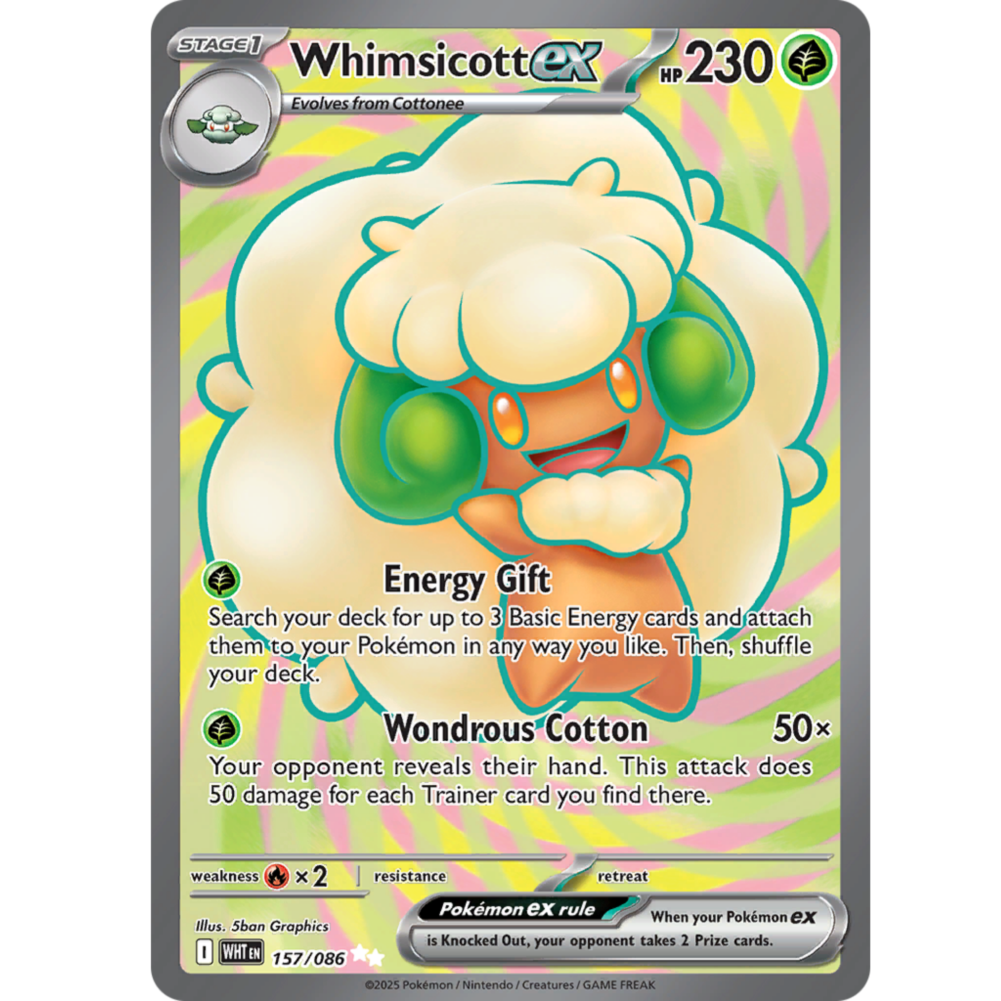 Whimsicott ex (157/086) [White Flare]