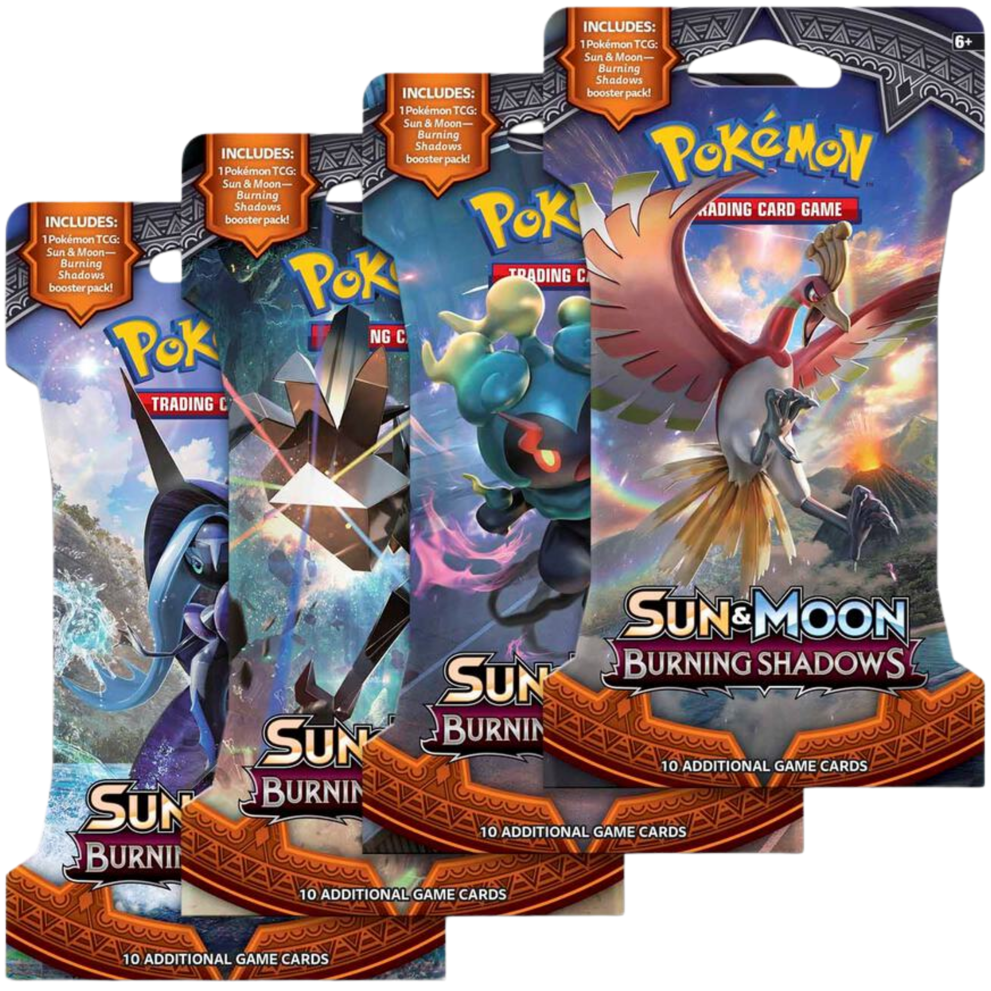Burning Shadows Sleeved Booster Pack Artset ( Sun & Moon ) Pokemon TCG
