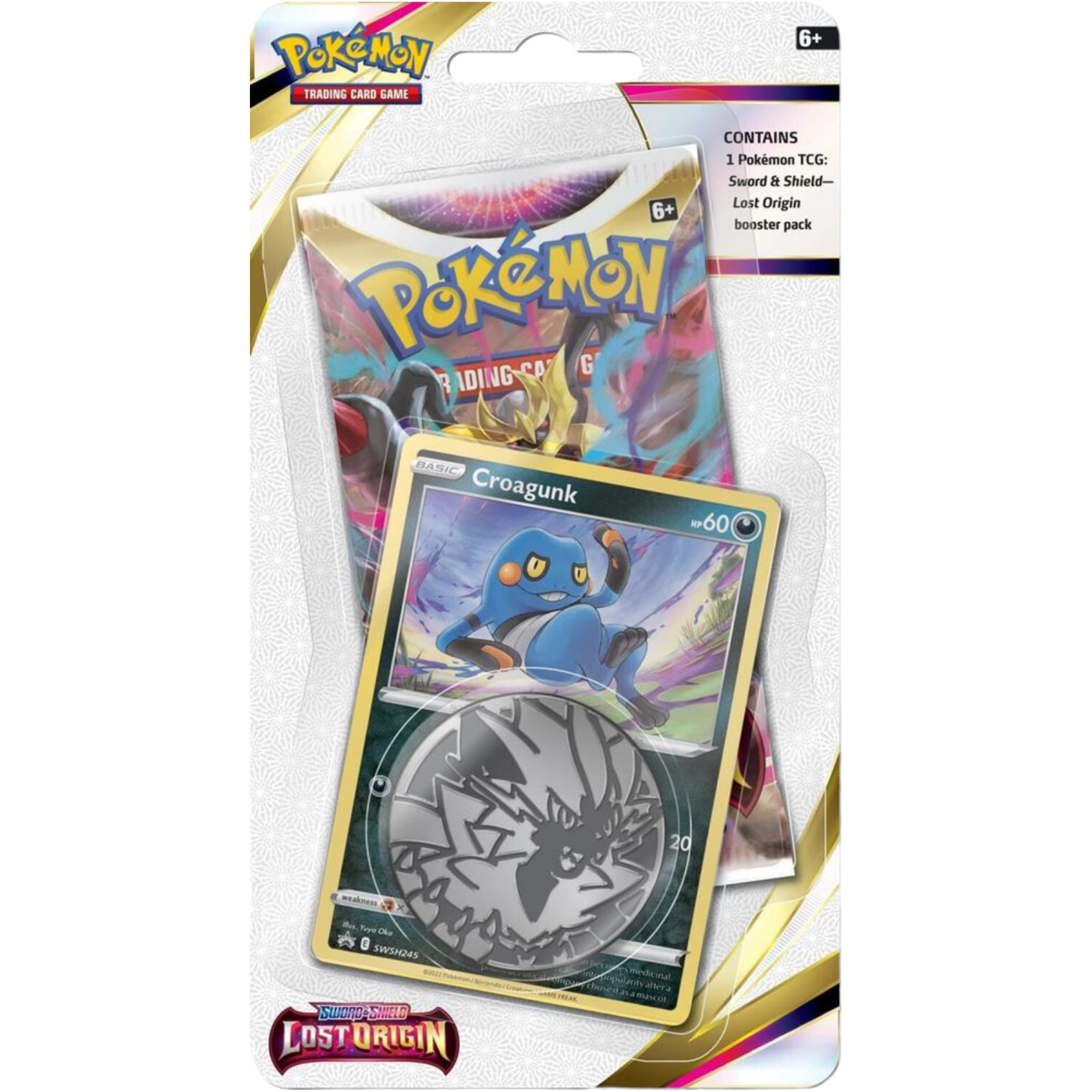 Lost Origin Checklane Blister - Croagunk ( Sword & Shield ) Pokemon TCG