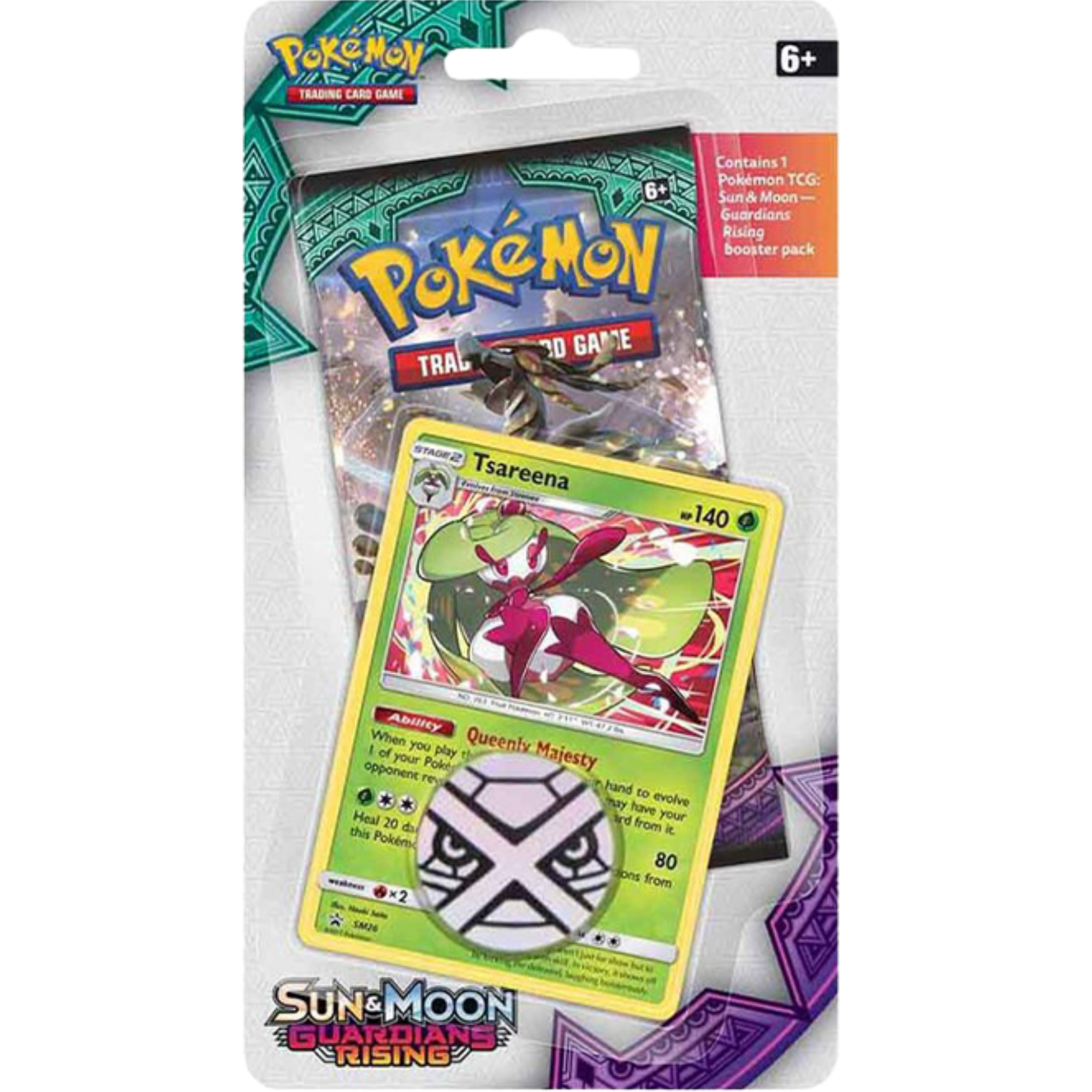 Guardians Rising Single Pack Blister - Tsareena ( Sun & Moon ) Pokemon TCG