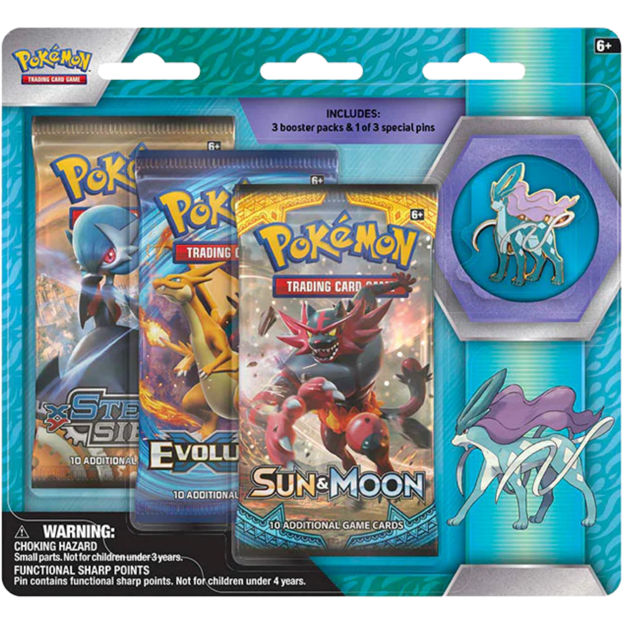 Legendary Beasts Collector Pin 3-Pack Blister ( XY ) Pokemon TCG