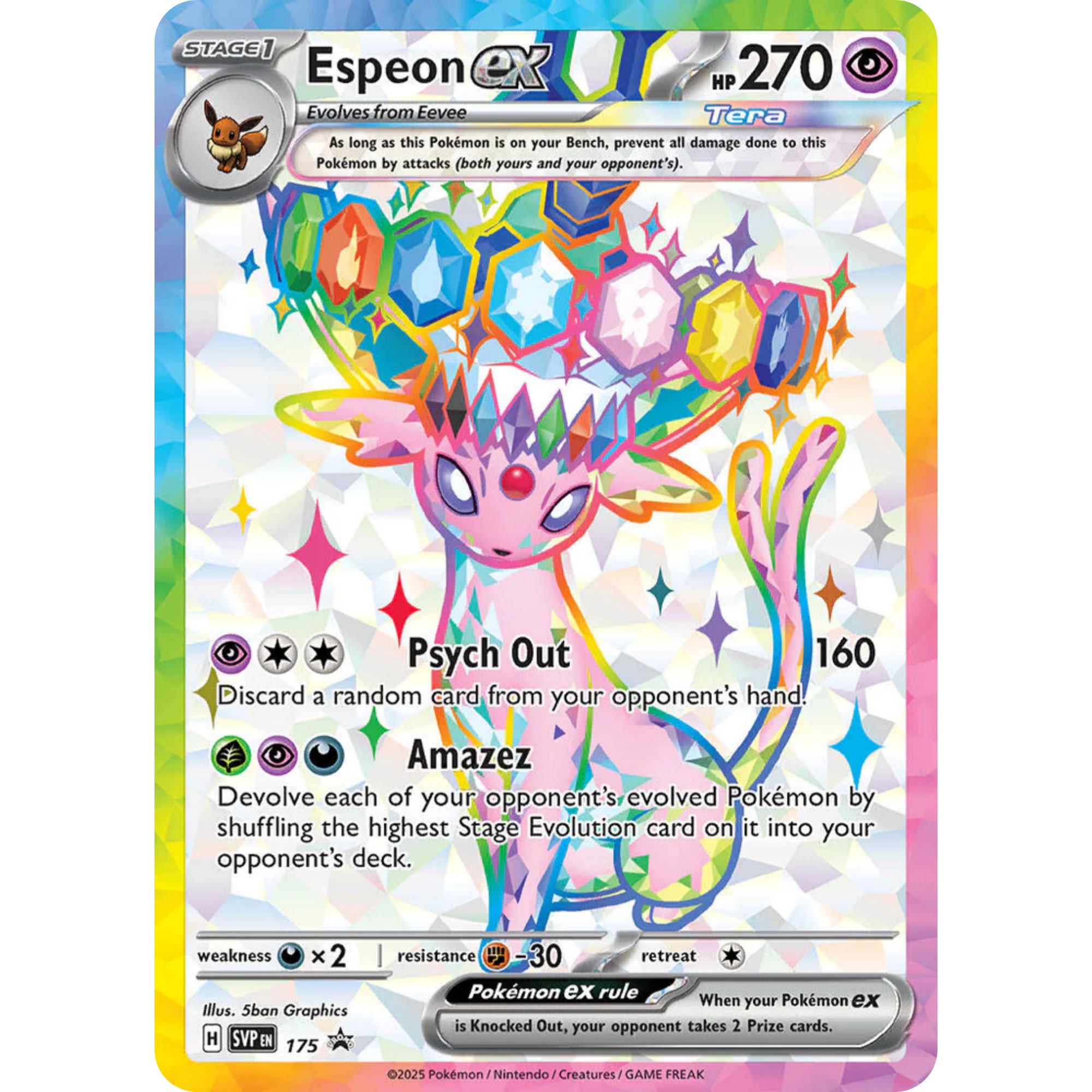 Espeon ex (SVP 175) [Scarlet & Violet: Black Star Promos]