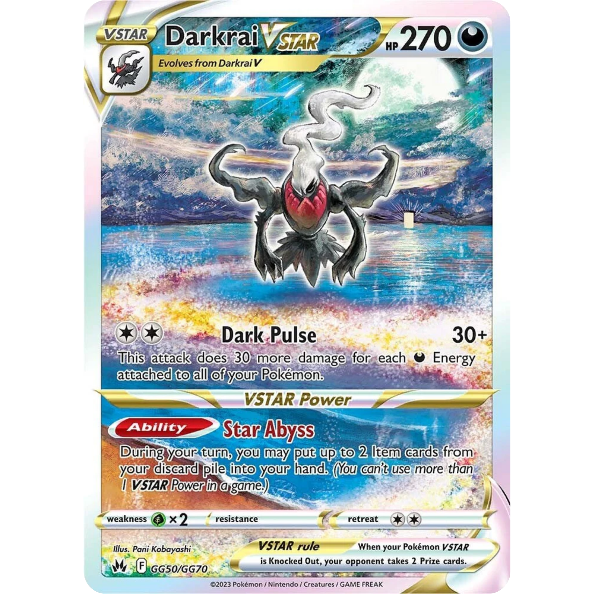 Darkrai VSTAR (GG50/GG70) [Sword & Shield: Crown Zenith]
