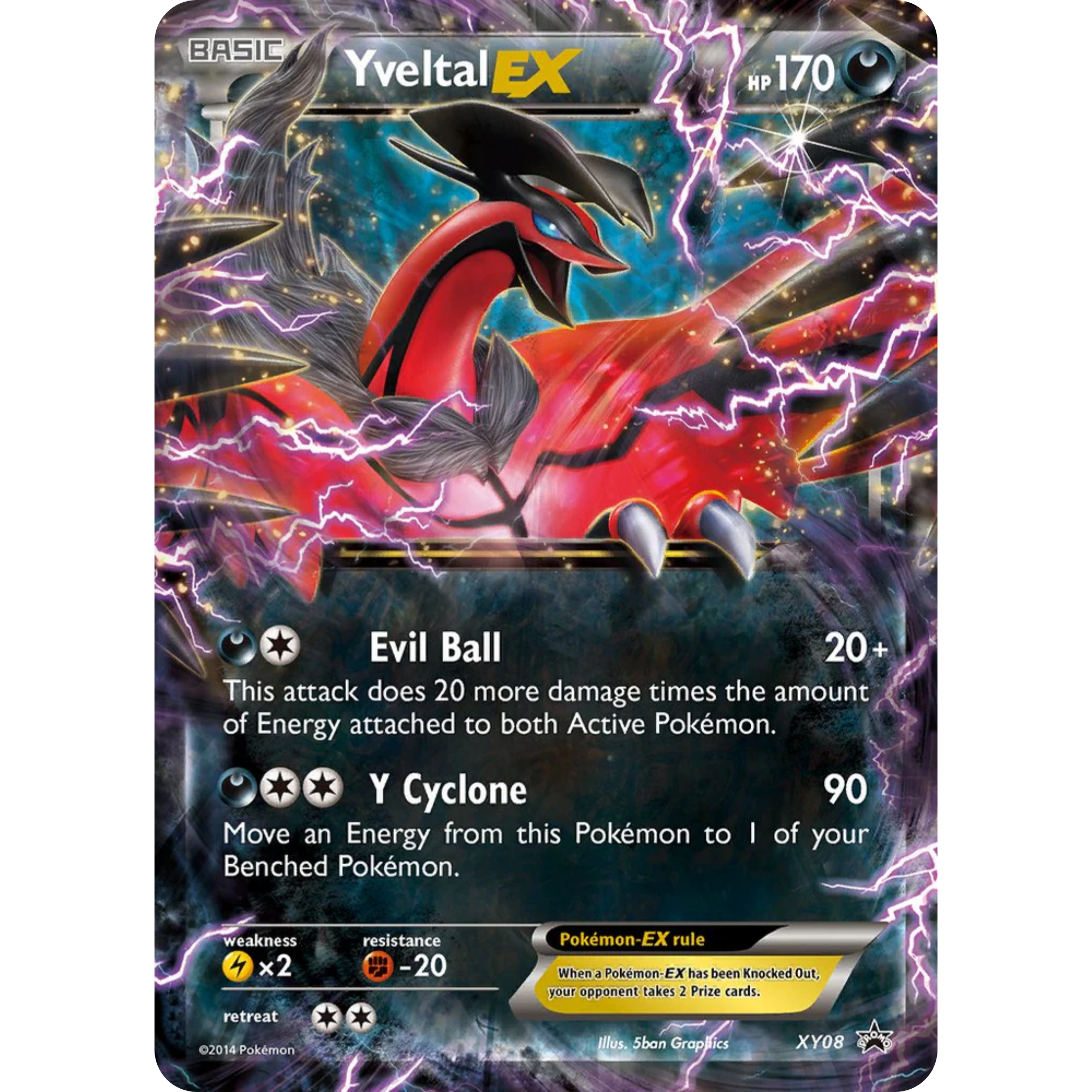 Yveltal EX (XY08) [XY: Black Star Promos]