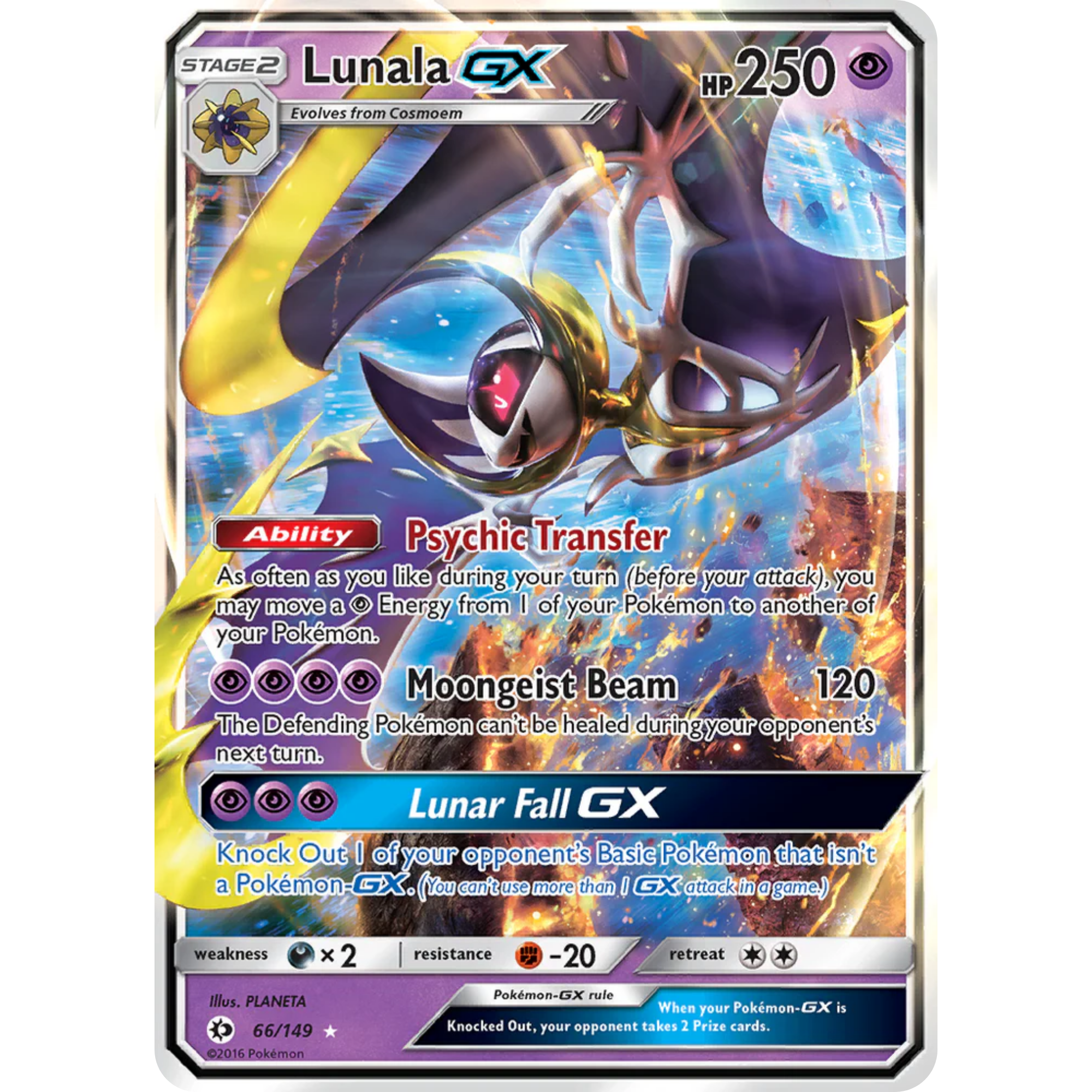 Lunala GX (66/149) [Sun & Moon: Base Set]