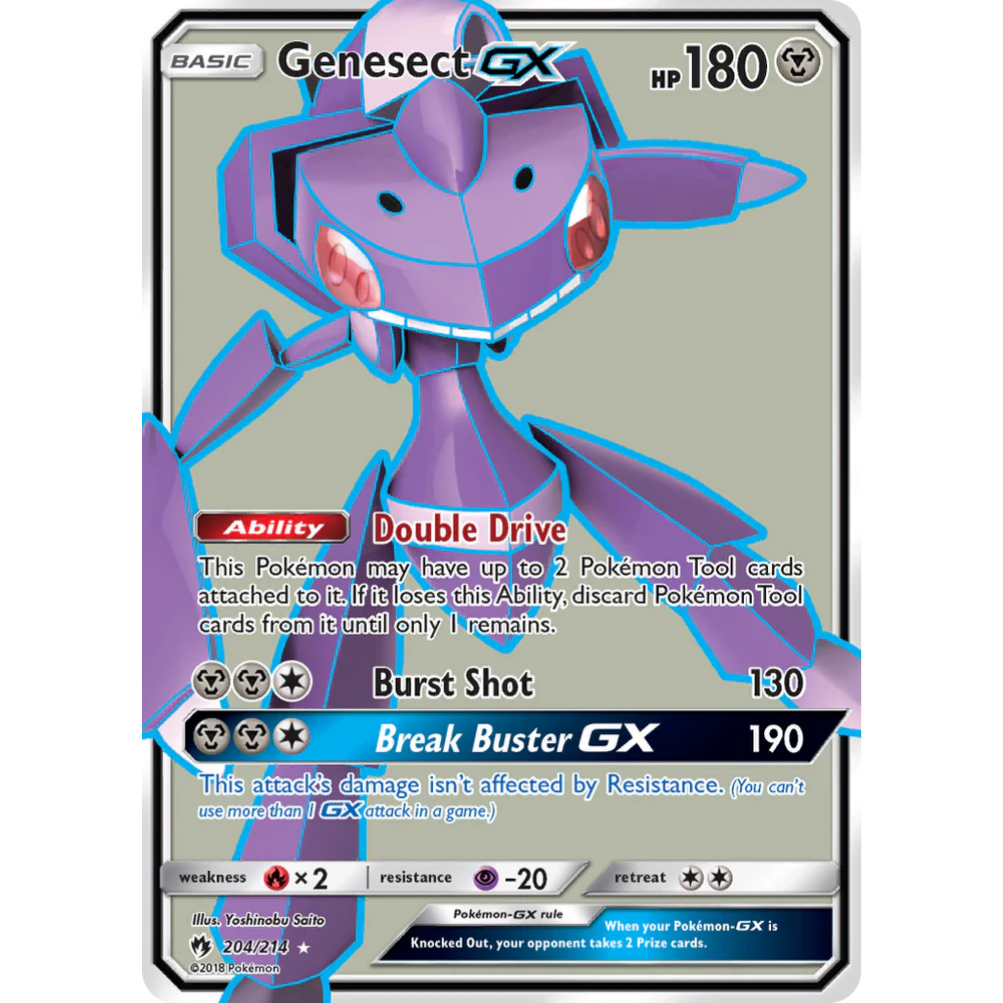 Genesect GX (204/214) [Sun & Moon: Lost Thunder]