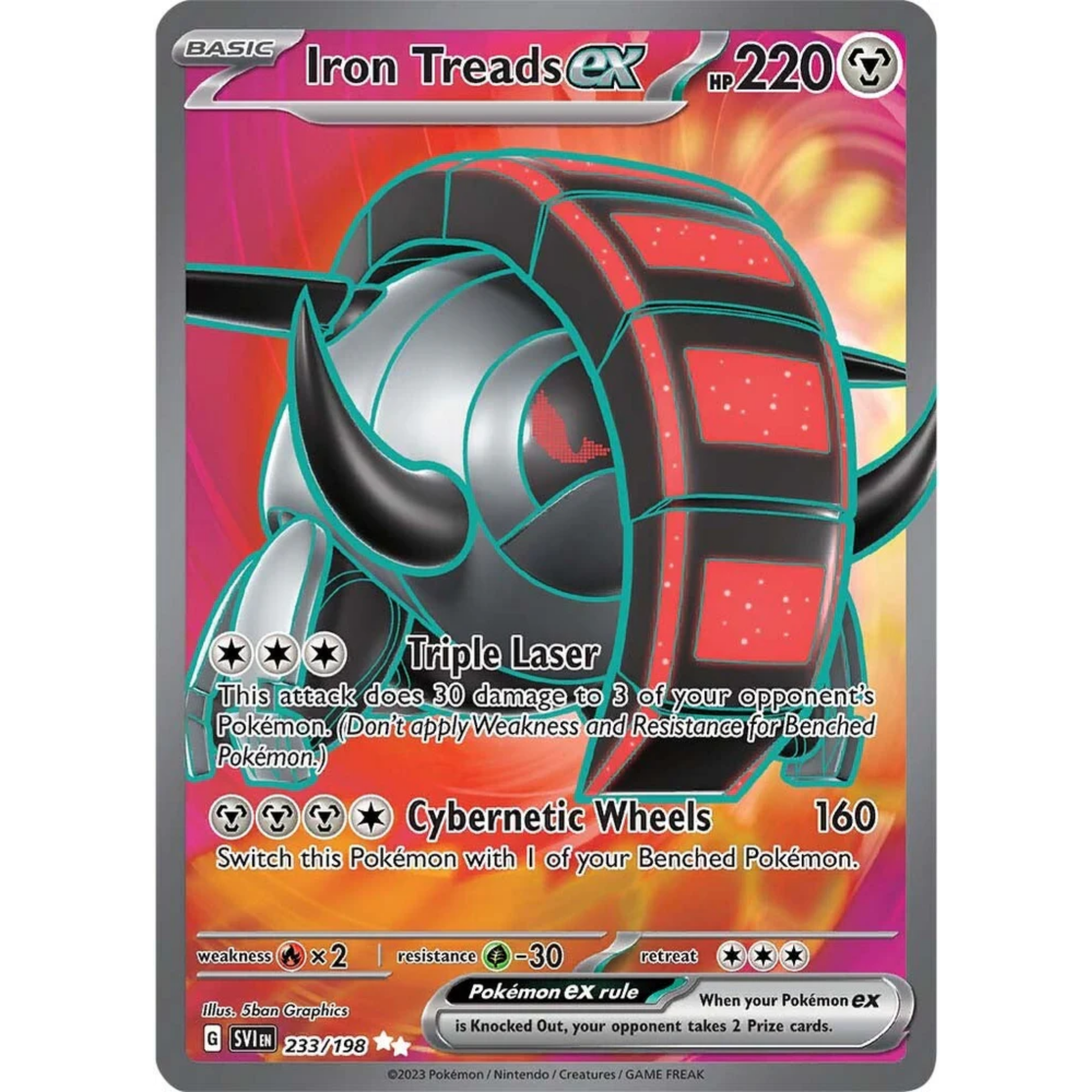 Iron Treads ex (233/198) [Scarlet & Violet: Base Set]