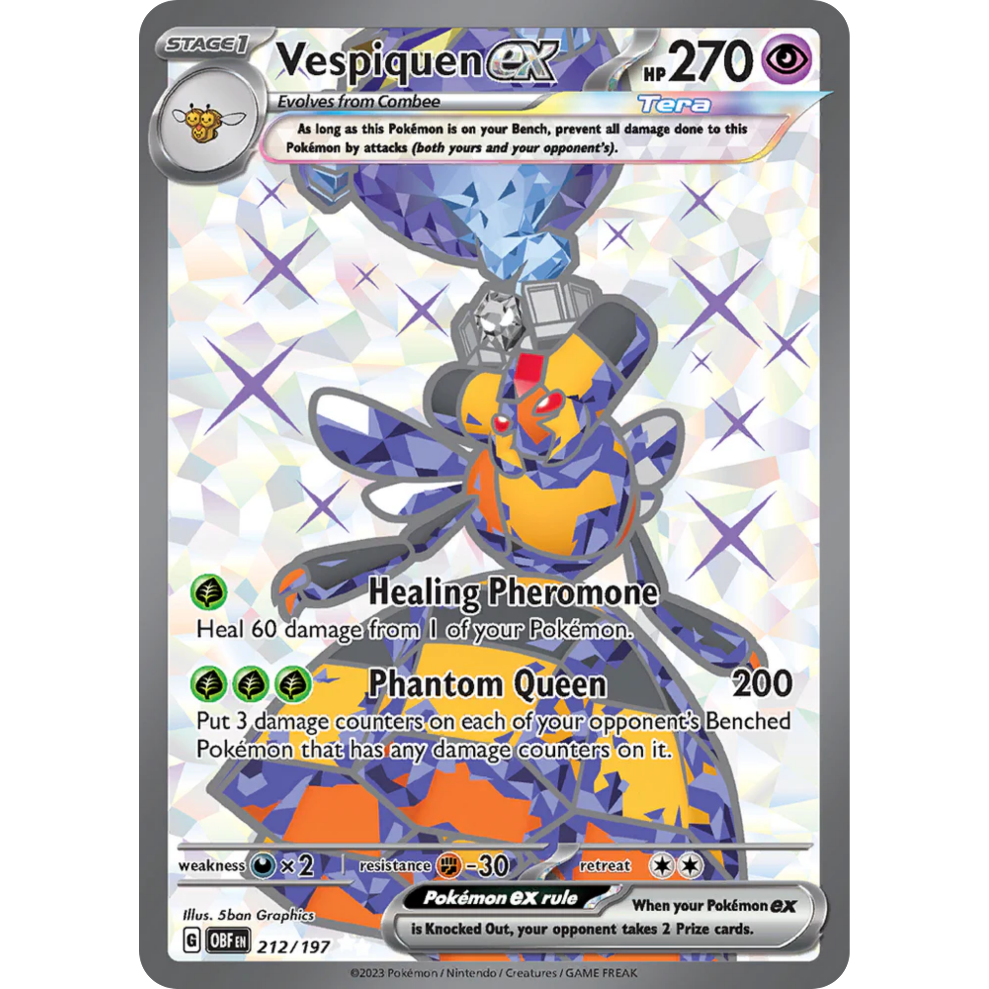 Vespiquen ex (212/197) [Scarlet & Violet: Obsidian Flames]