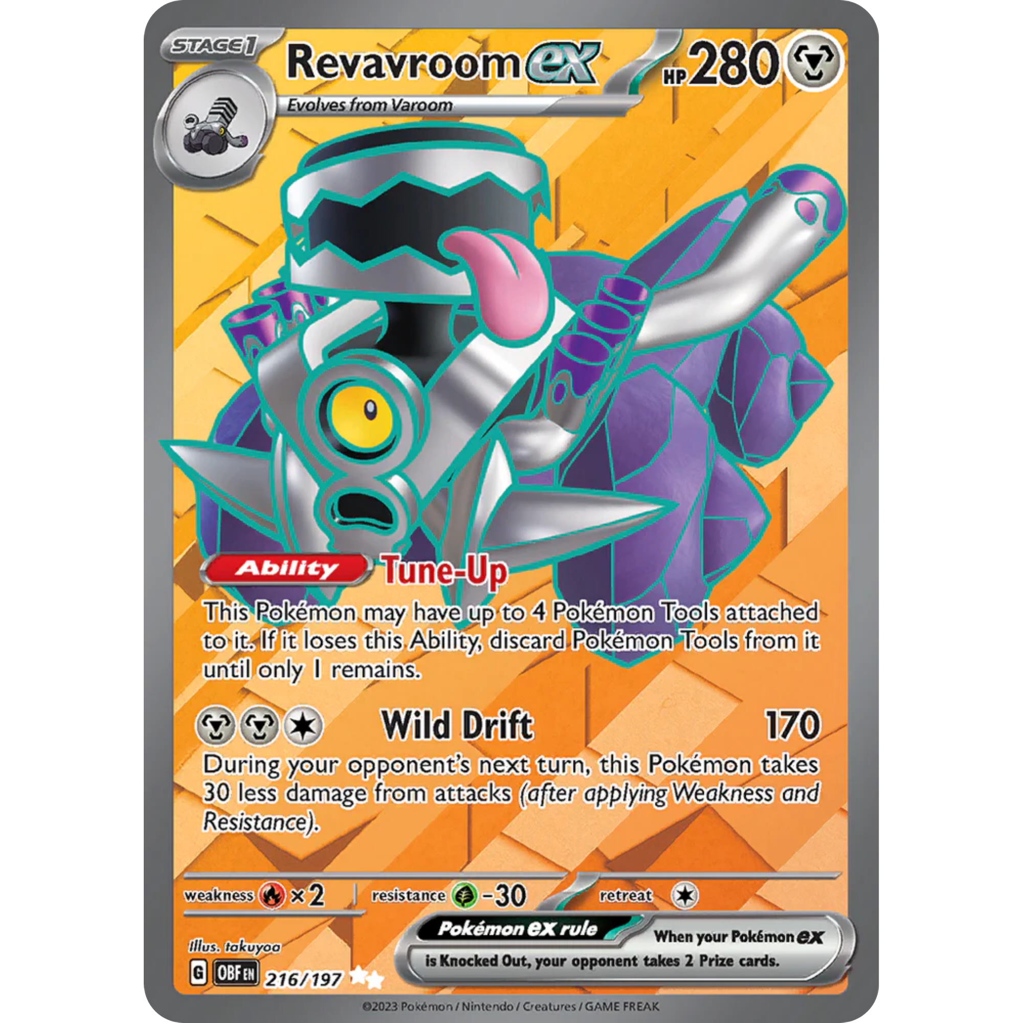 Revavroom ex (216/197) [Scarlet & Violet: Obsidian Flames]