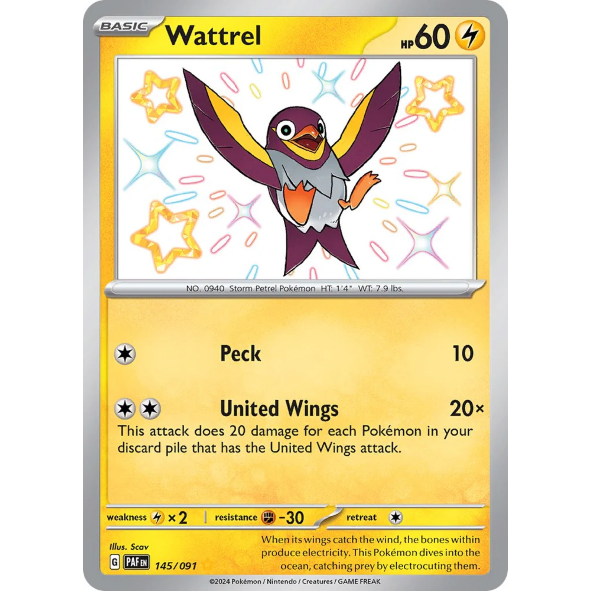 Wattrel (145/091) [Scarlet & Violet: Paldean Fates]