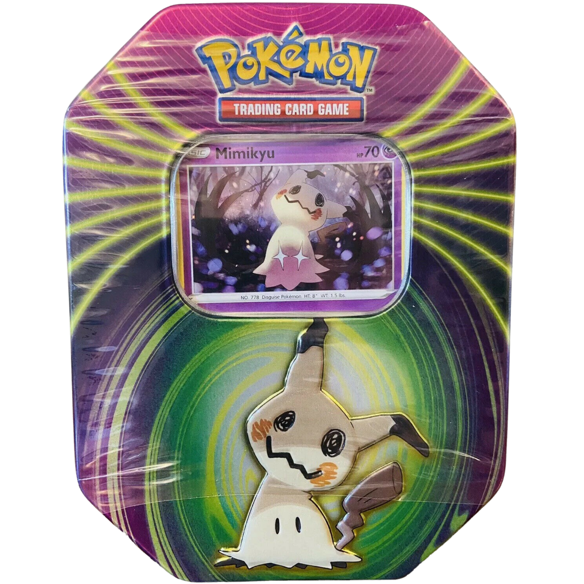 Mighty Mysterious Tin - Mimikyu ( Sword & Shield ) Pokemon TCG
