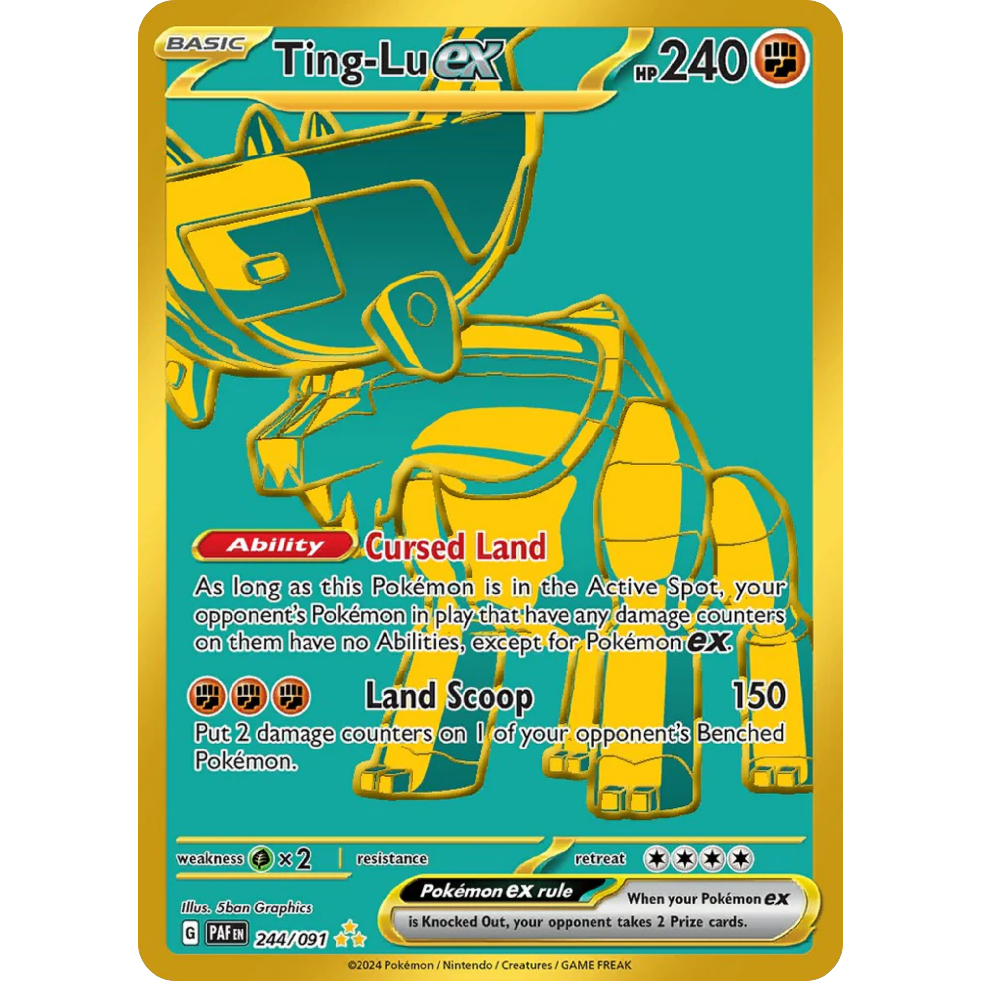 Ting-Lu ex (244/091) [Scarlet & Violet: Paldean Fates]