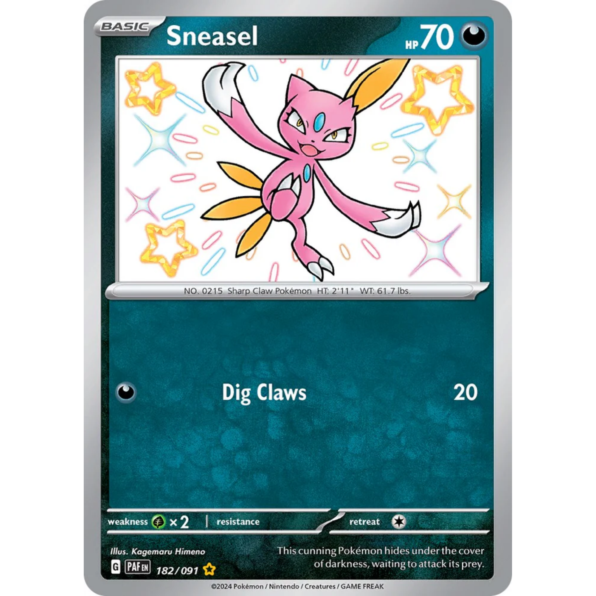 Sneasel (182/091) [Scarlet & Violet: Paldean Fates]