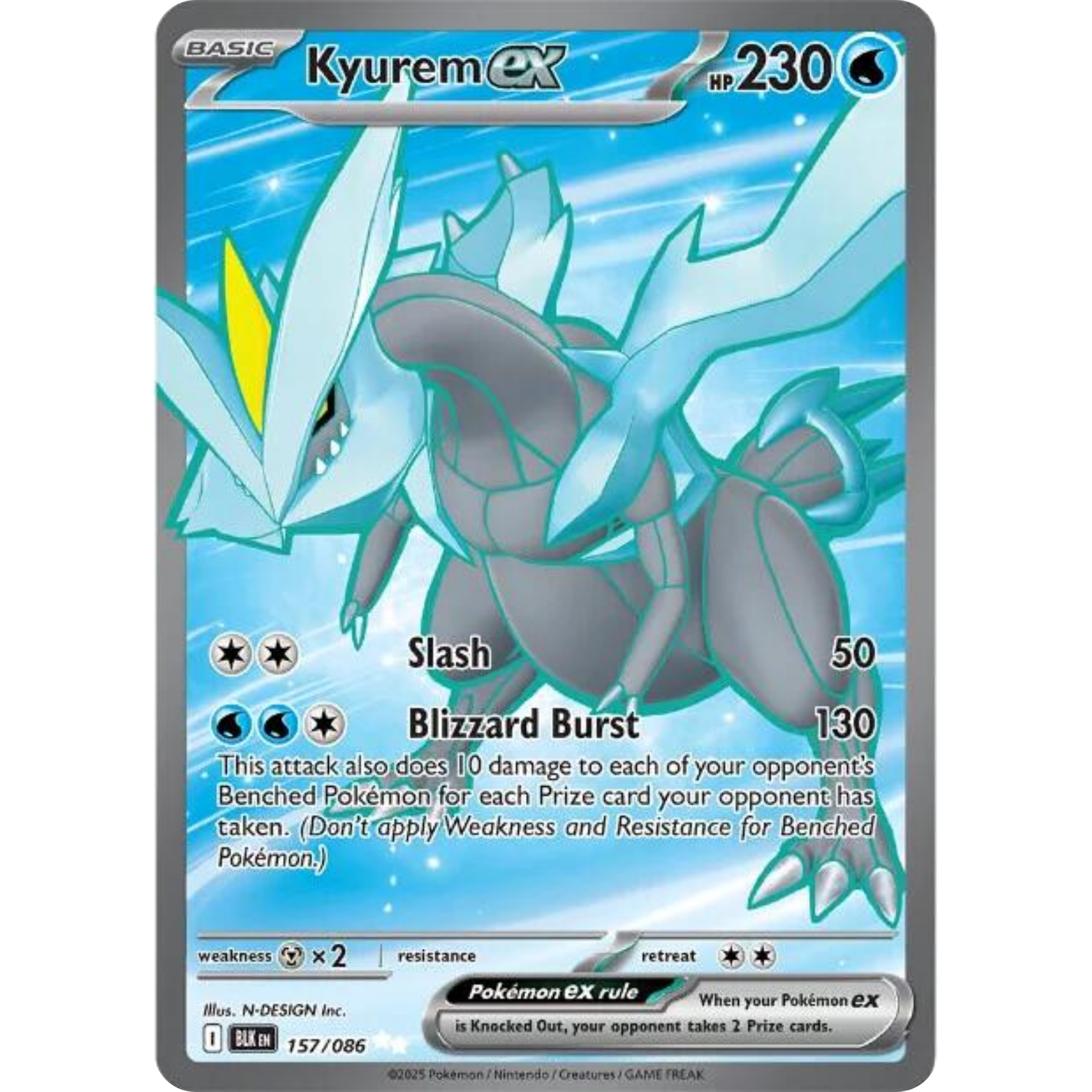 Kyurem ex (157/086) [Scarlet & Violet: Black Bolt]