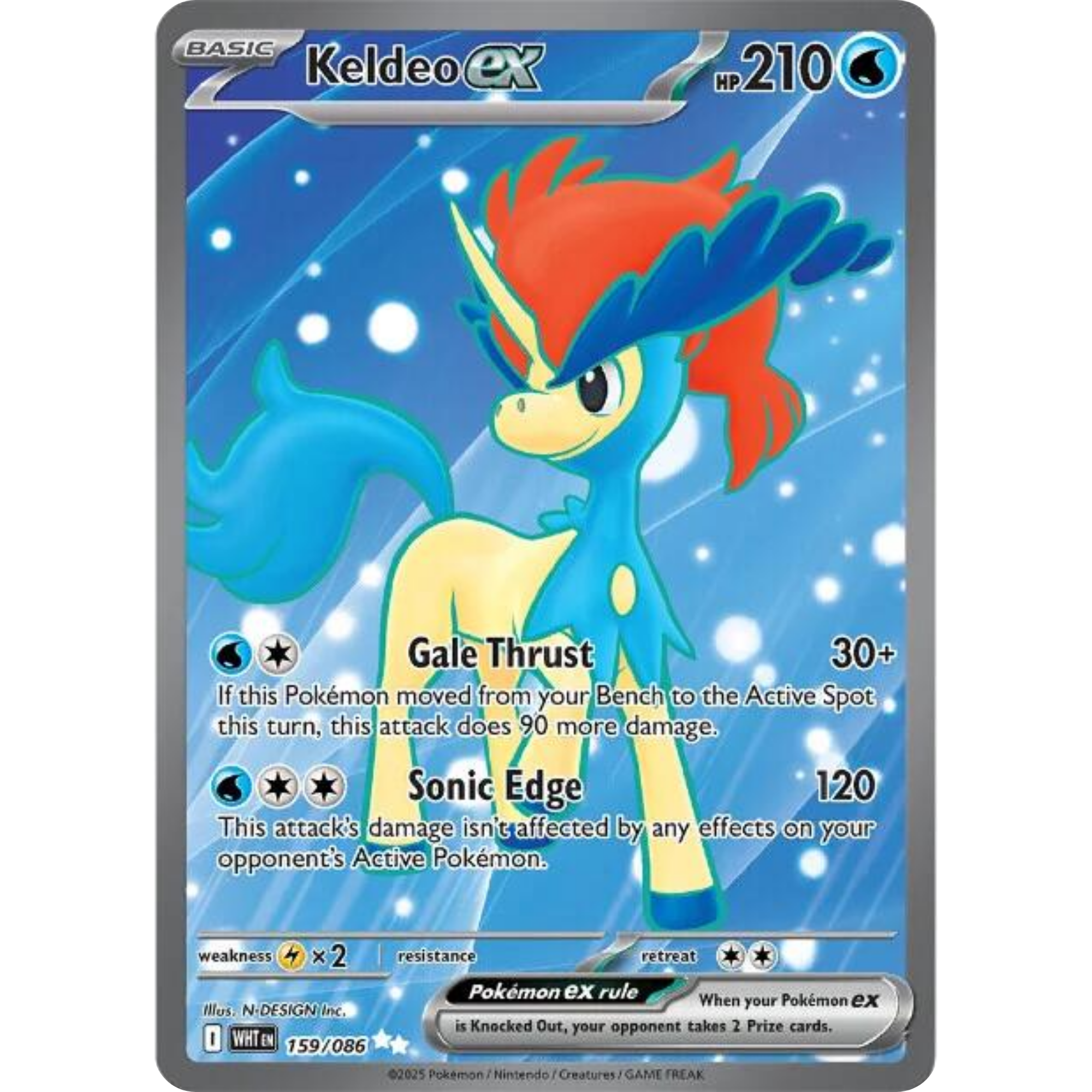 Keldeo ex (159/086) [Scarlet & Violet: White Flare]