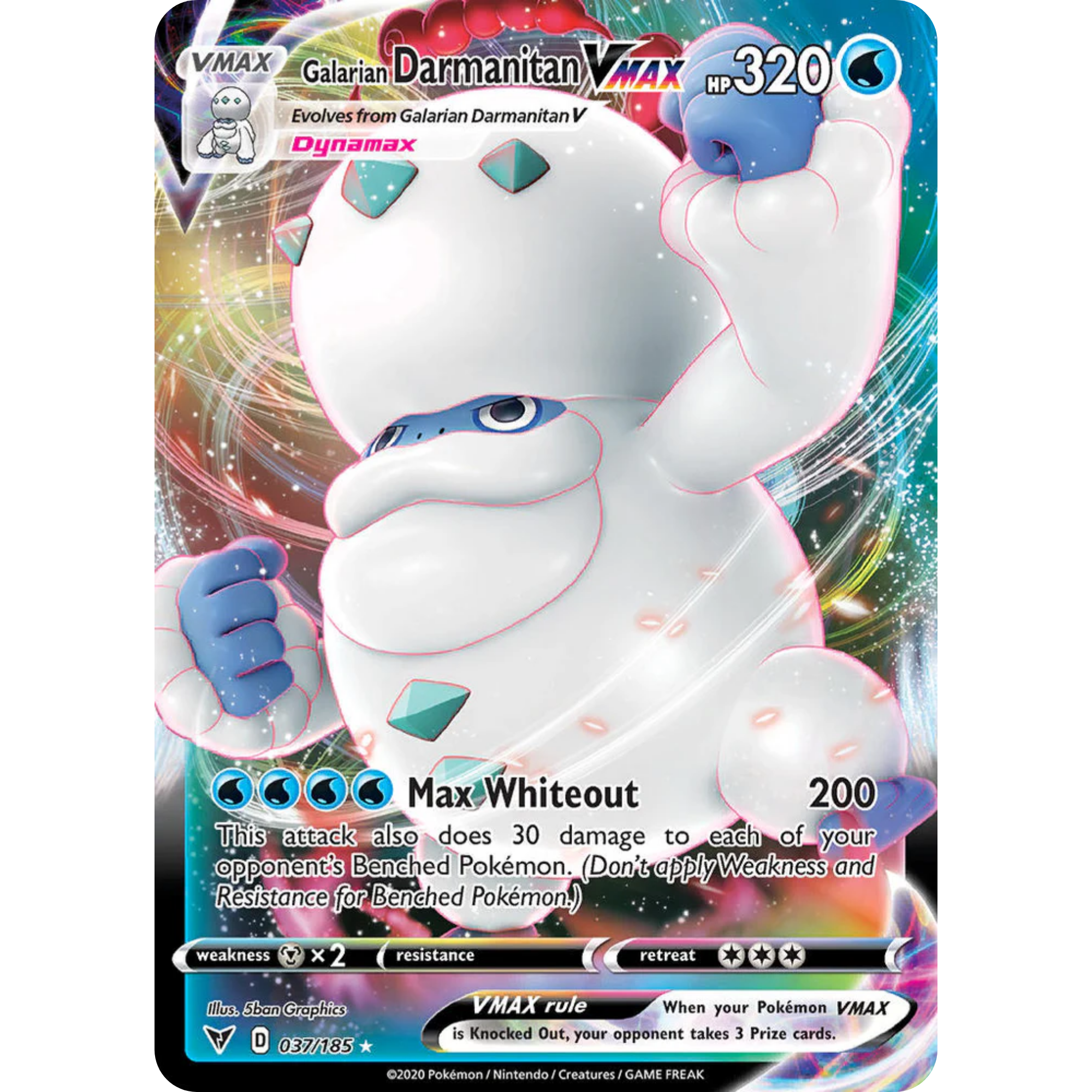 Galarian Darmanitan VMAX (037/185) [Sword & Shield: Vivid Voltage]