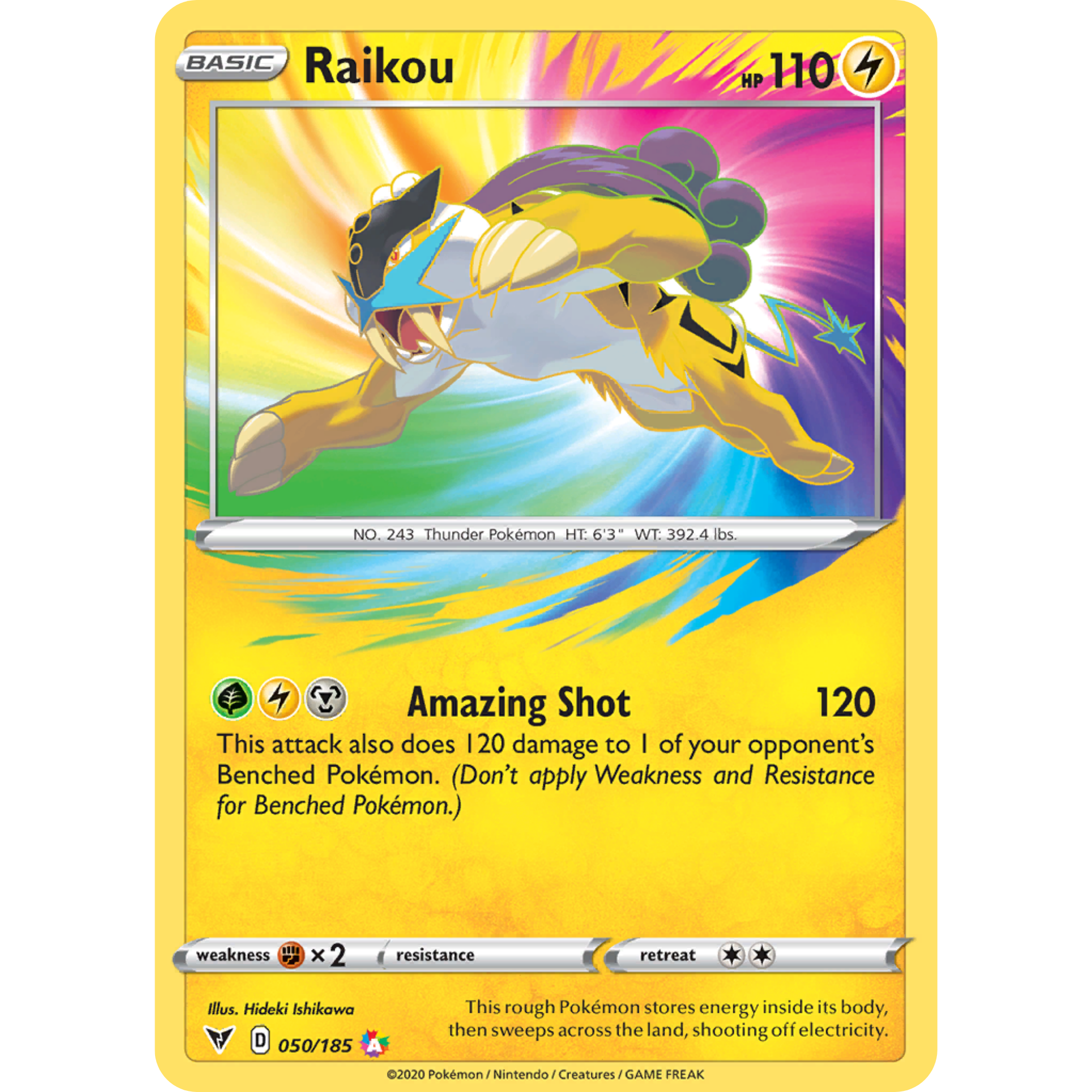 Raikou (050/185) [Sword & Shield: Vivid Voltage]