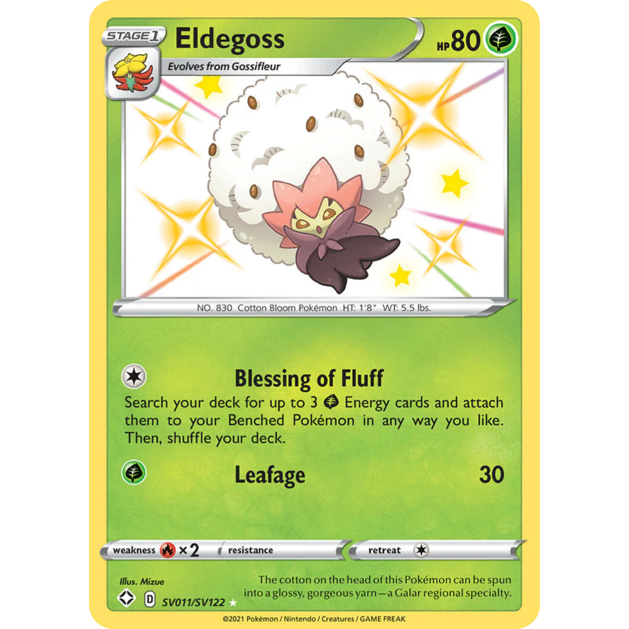 Eldegoss (SV011/SV122) [Sword & Shield: Shining Fates]