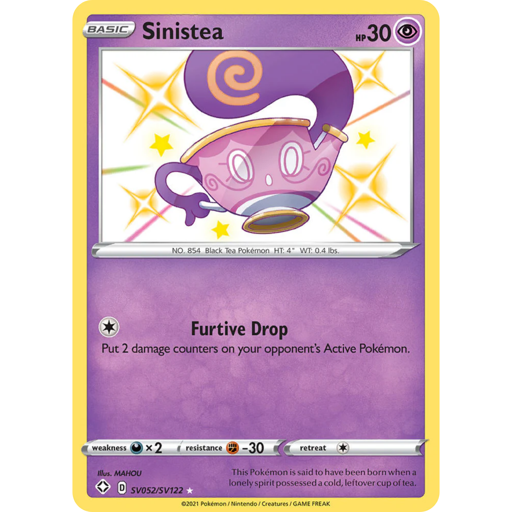 Sinistea (SV052/SV122) [Sword & Shield: Shining Fates]