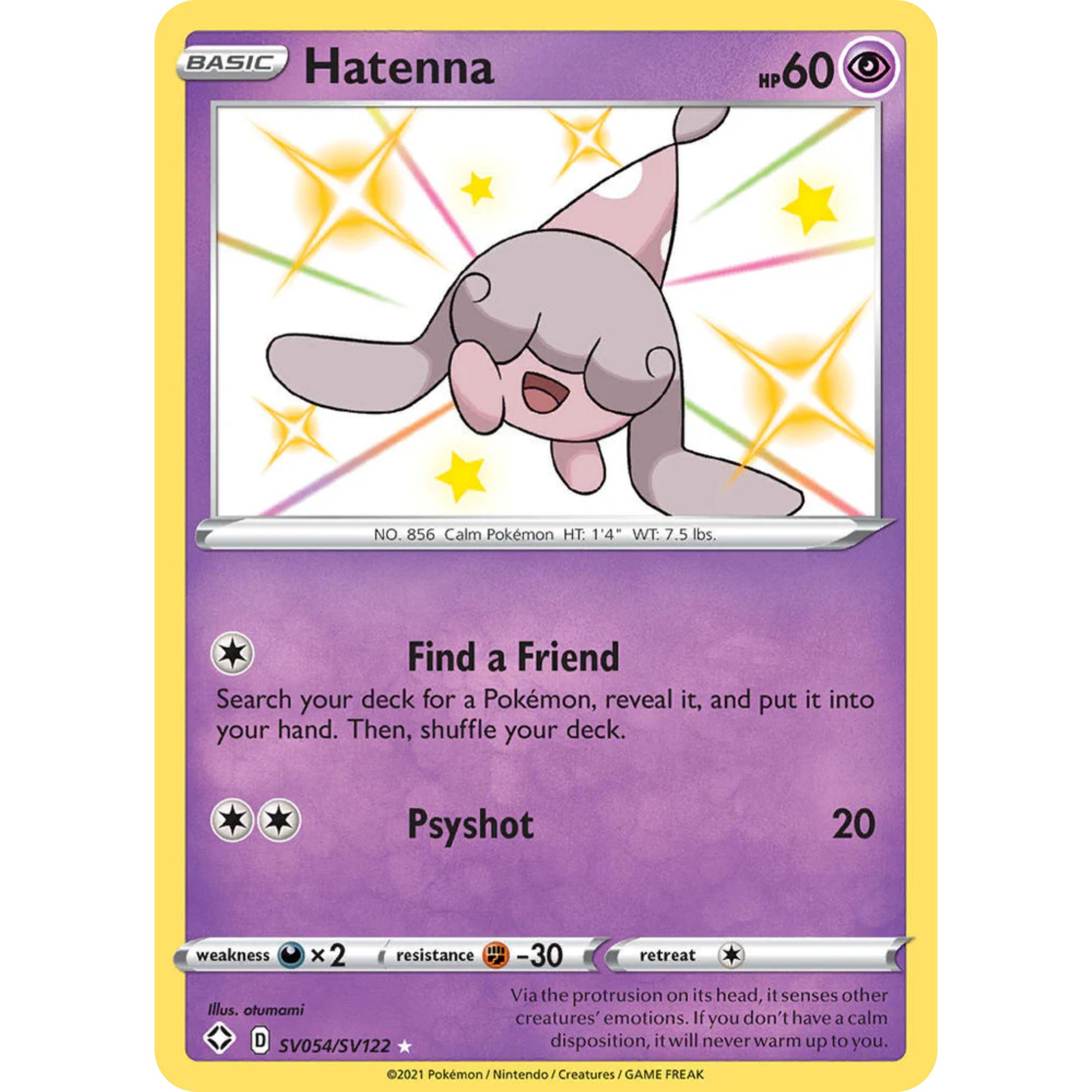Hatenna (SV054/SV122) [Sword & Shield: Shining Fates]