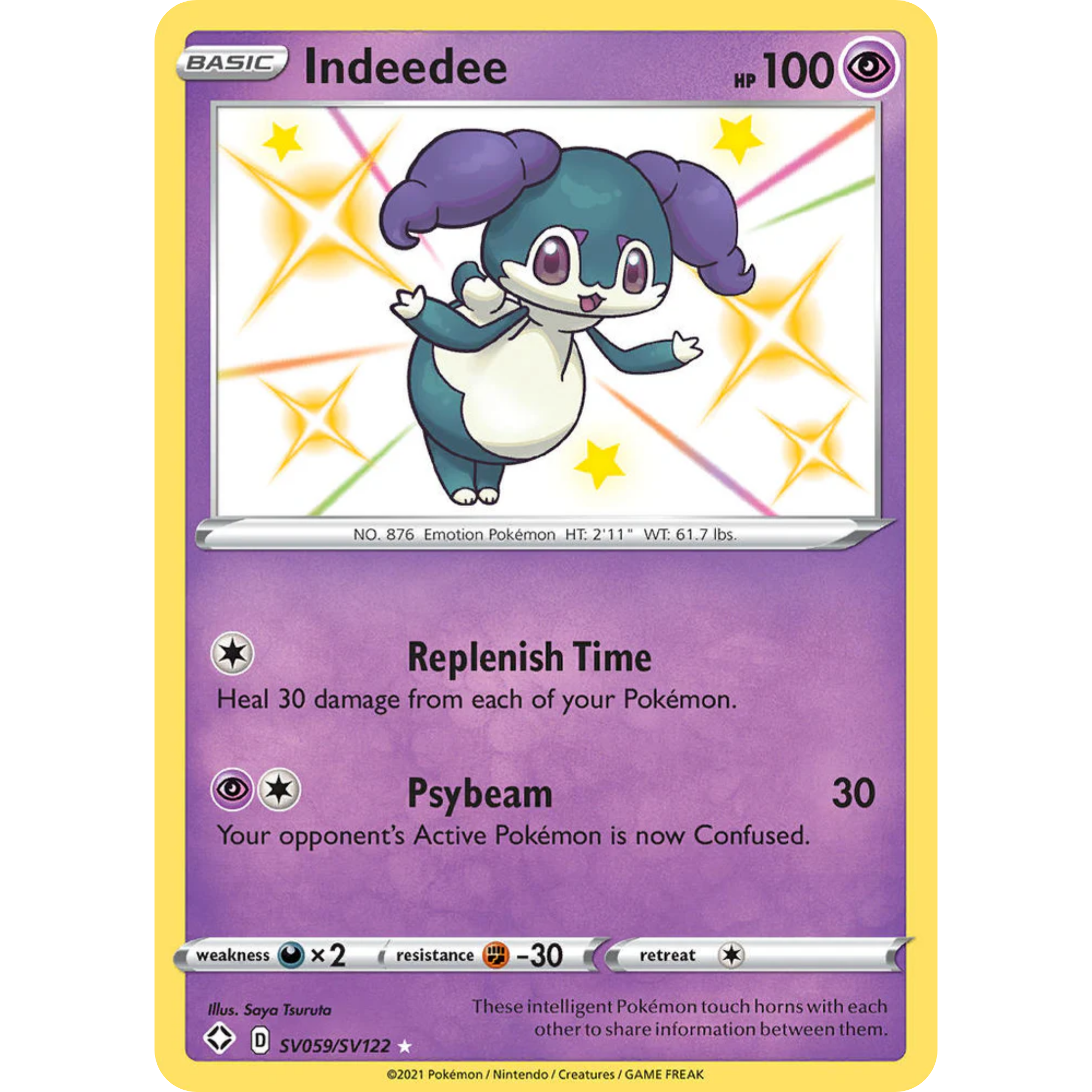 Indeedee (SV059/SV122) [Sword & Shield: Shining Fates]