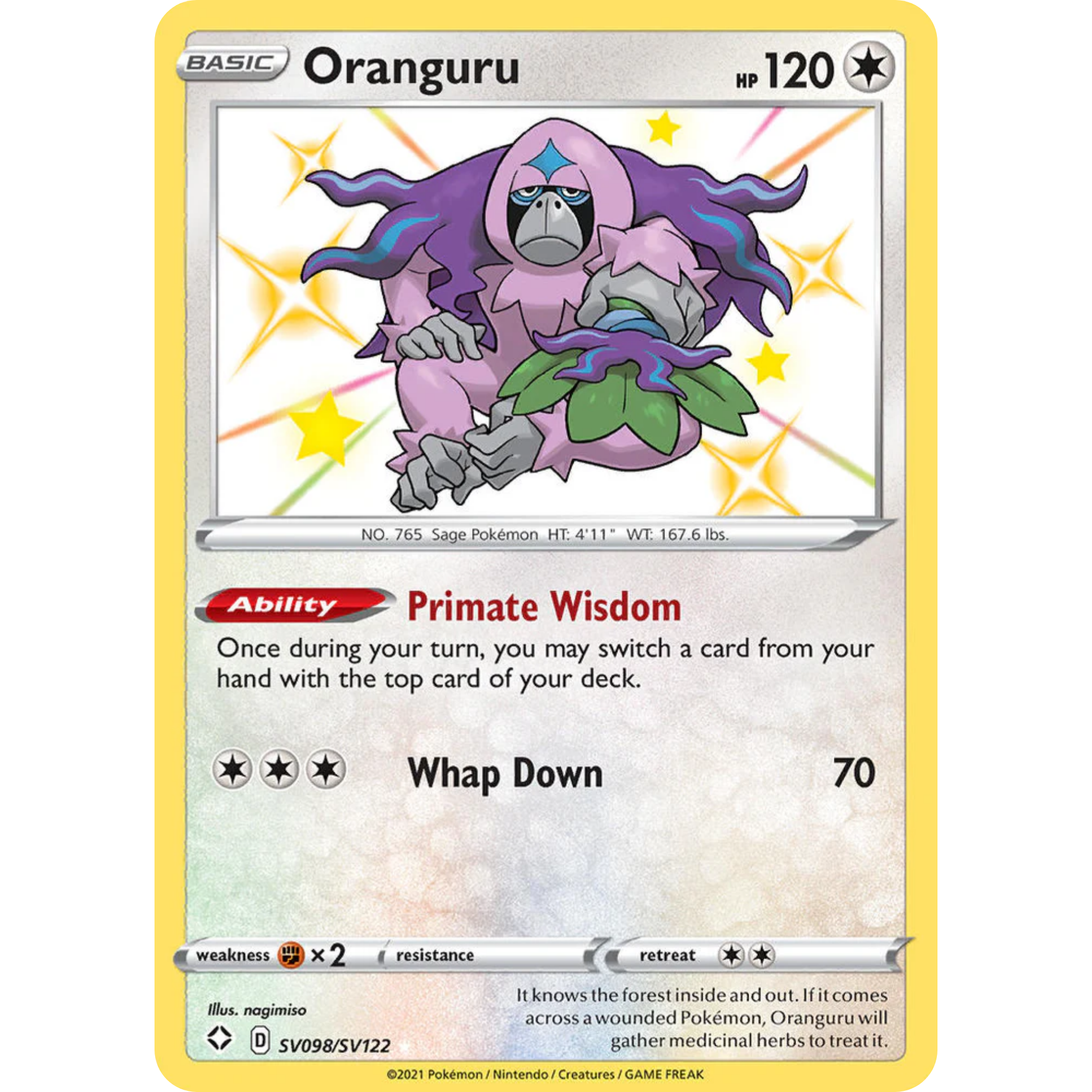 Oranguru (SV098/SV122) [Sword & Shield: Shining Fates]