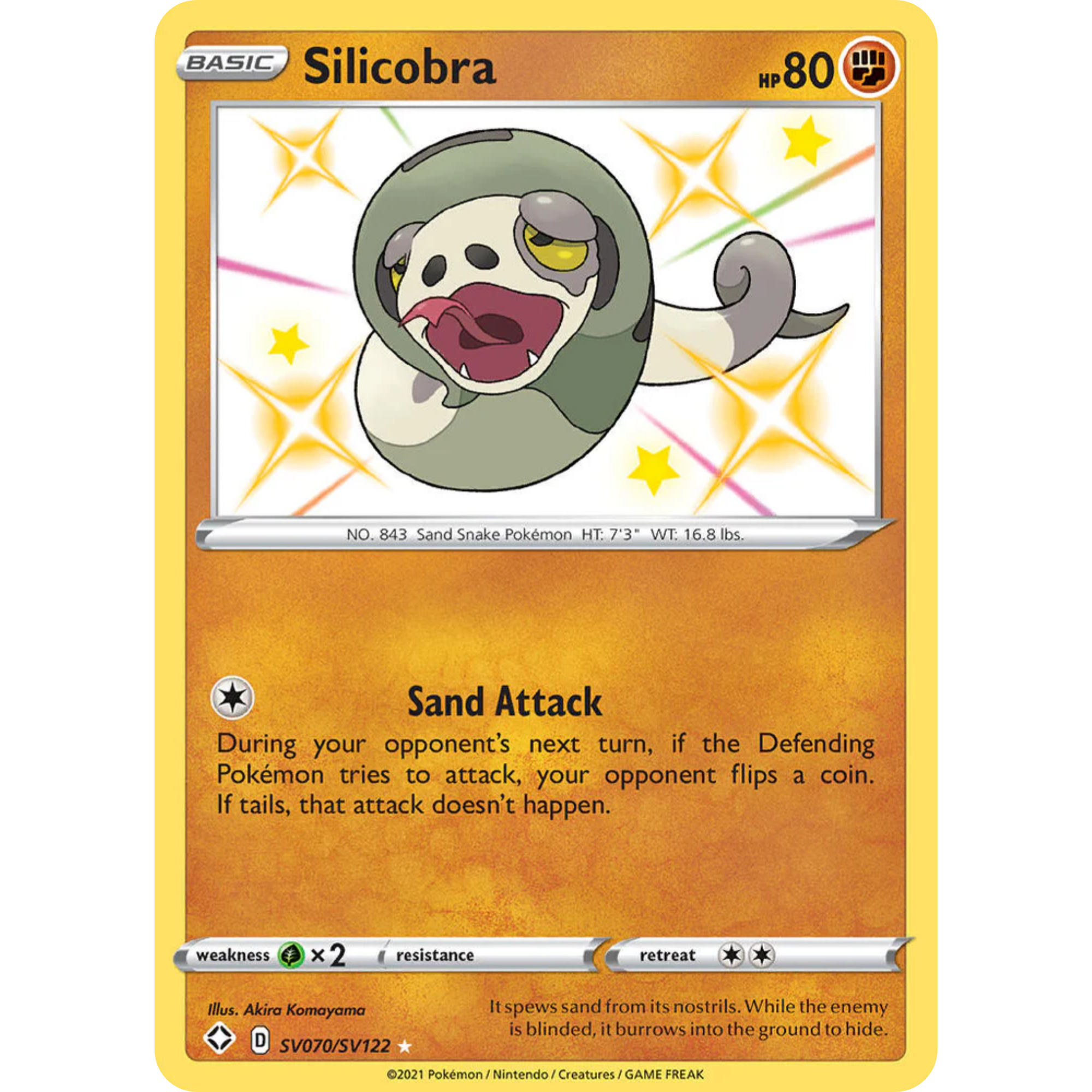 Silicobra (SV070/SV122) [Sword & Shield: Shining Fates]
