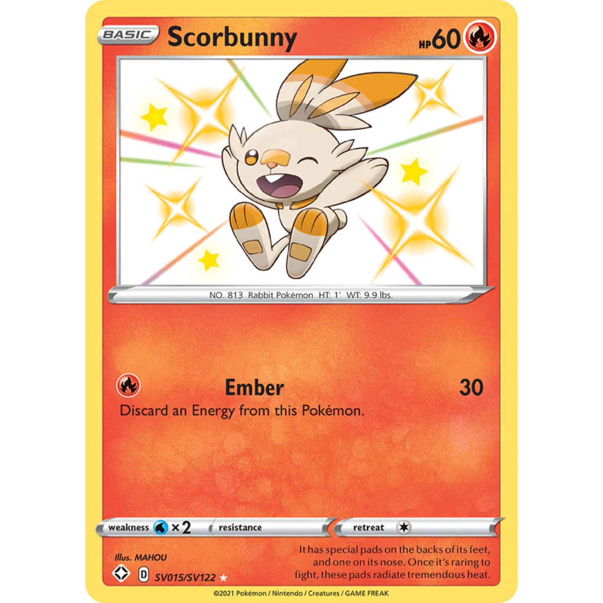 Scorbunny (SV015/SV122) [Sword & Shield: Shining Fates]