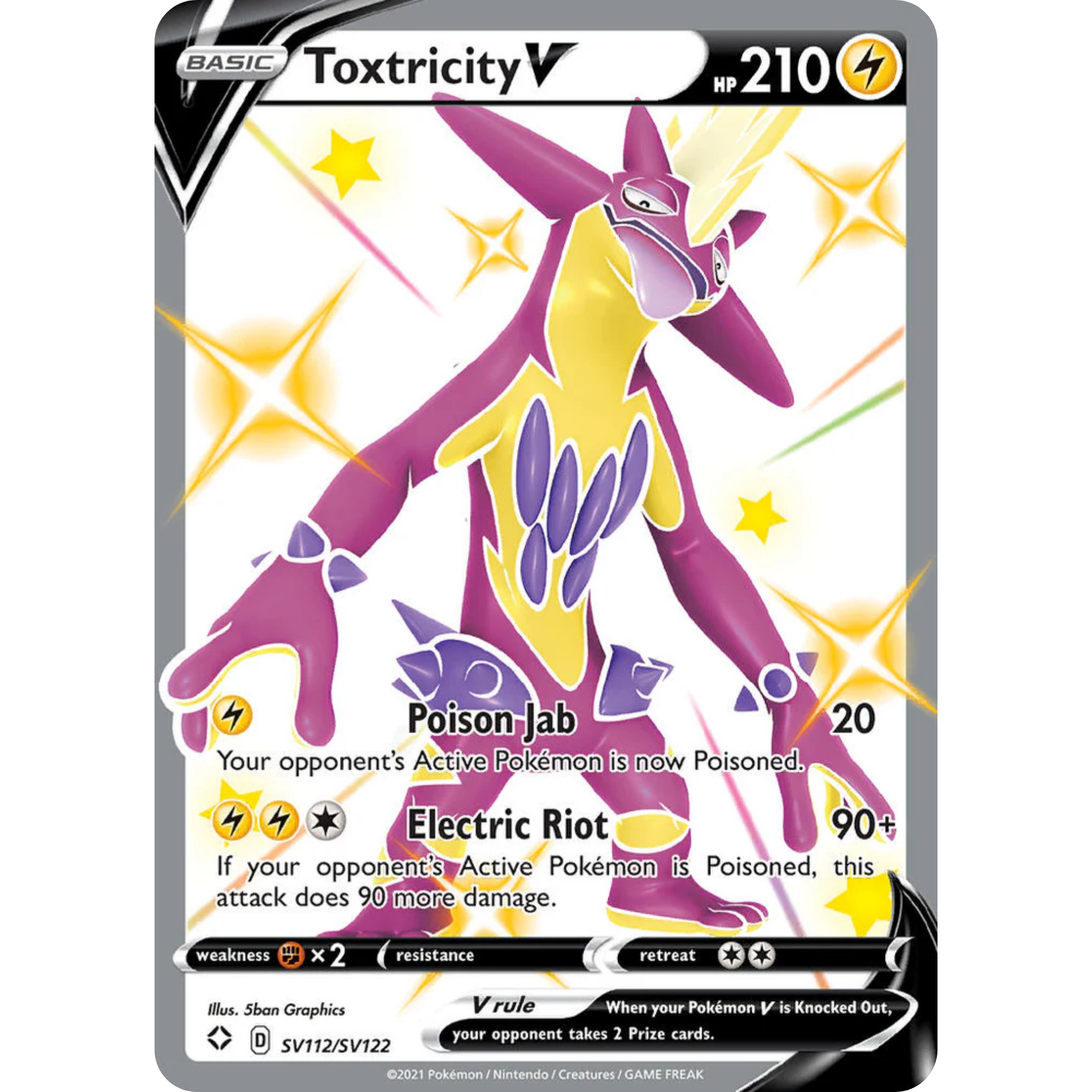 Toxtricity V (SV112/SV122) [Sword & Shield: Shining Fates]