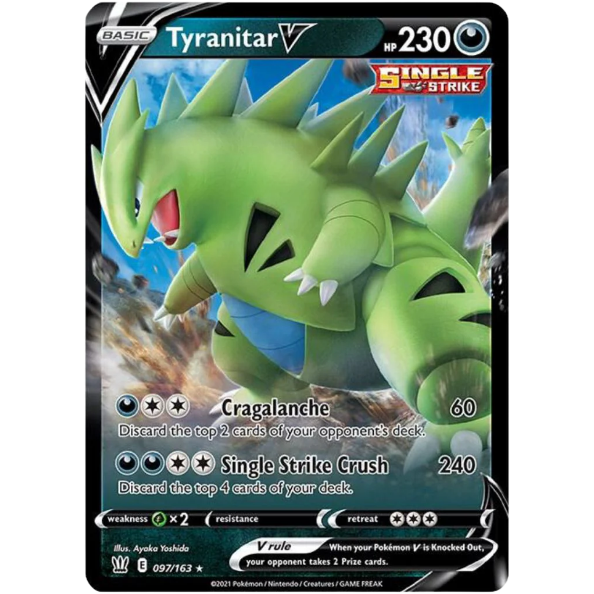 Tyranitar V (097/163) [Sword & Shield: Battle Styles]