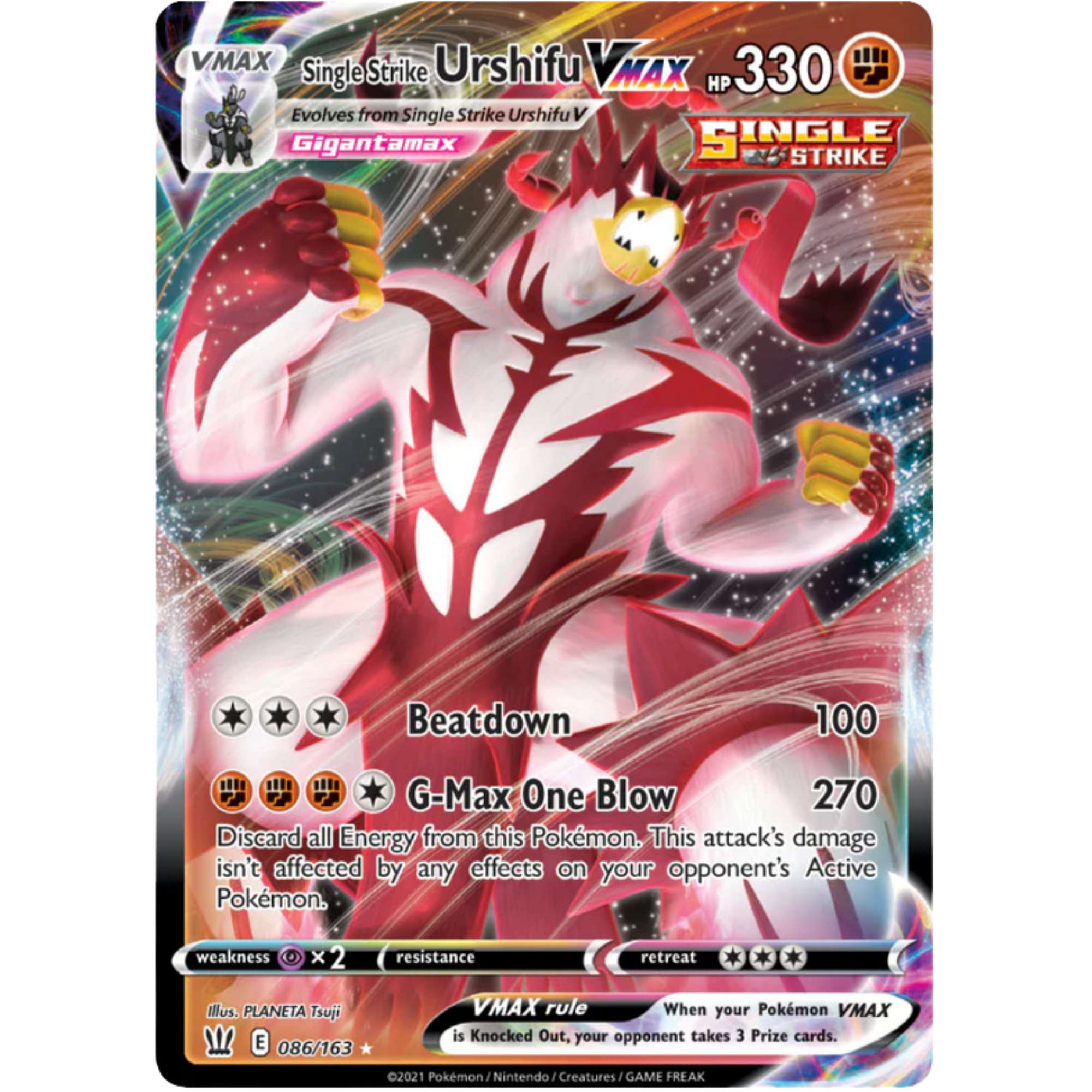 Single Strike Urshifu VMAX (086/163) [Sword & Shield: Battle Styles]
