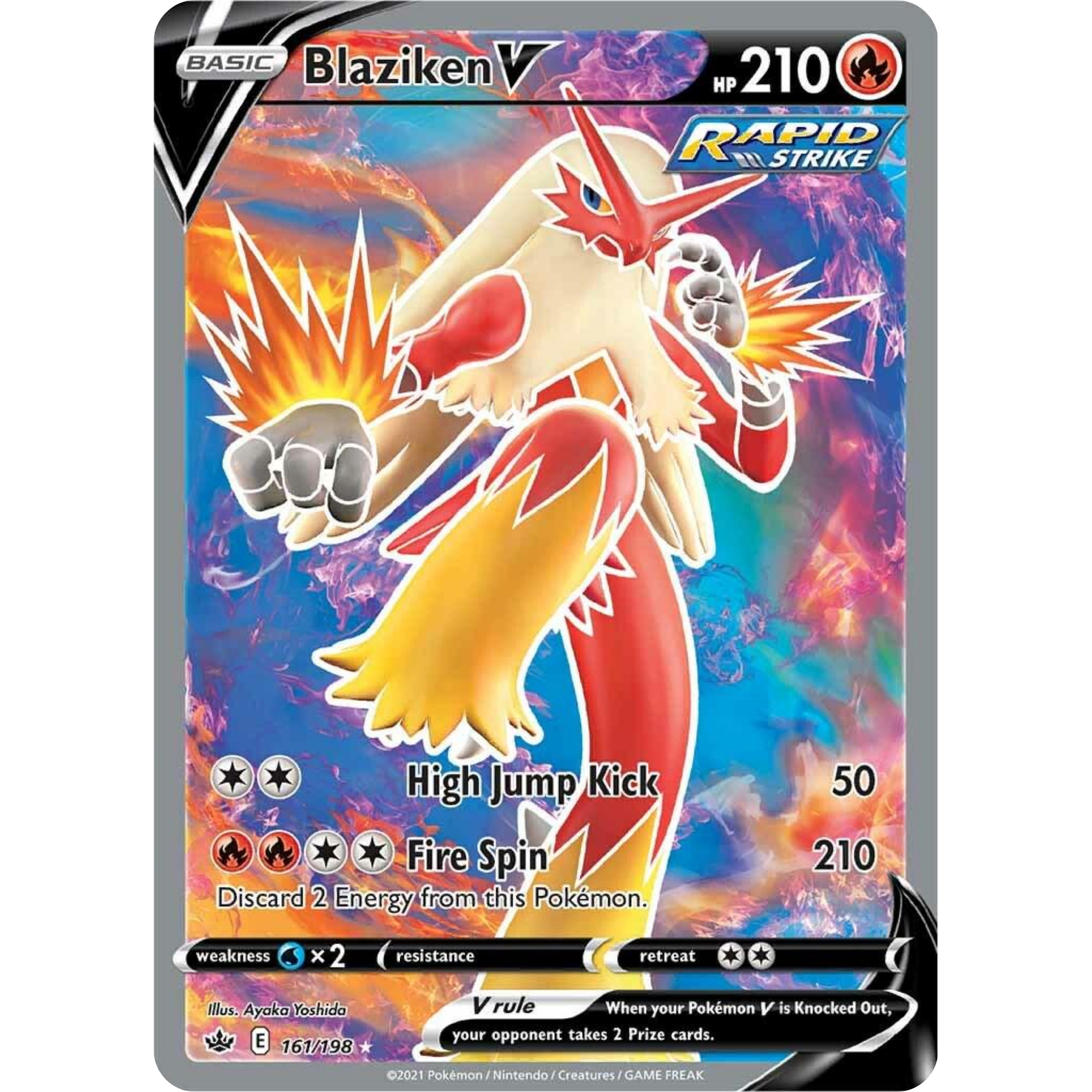 Blaziken V (161/198) [Sword & Shield: Chilling Reign]