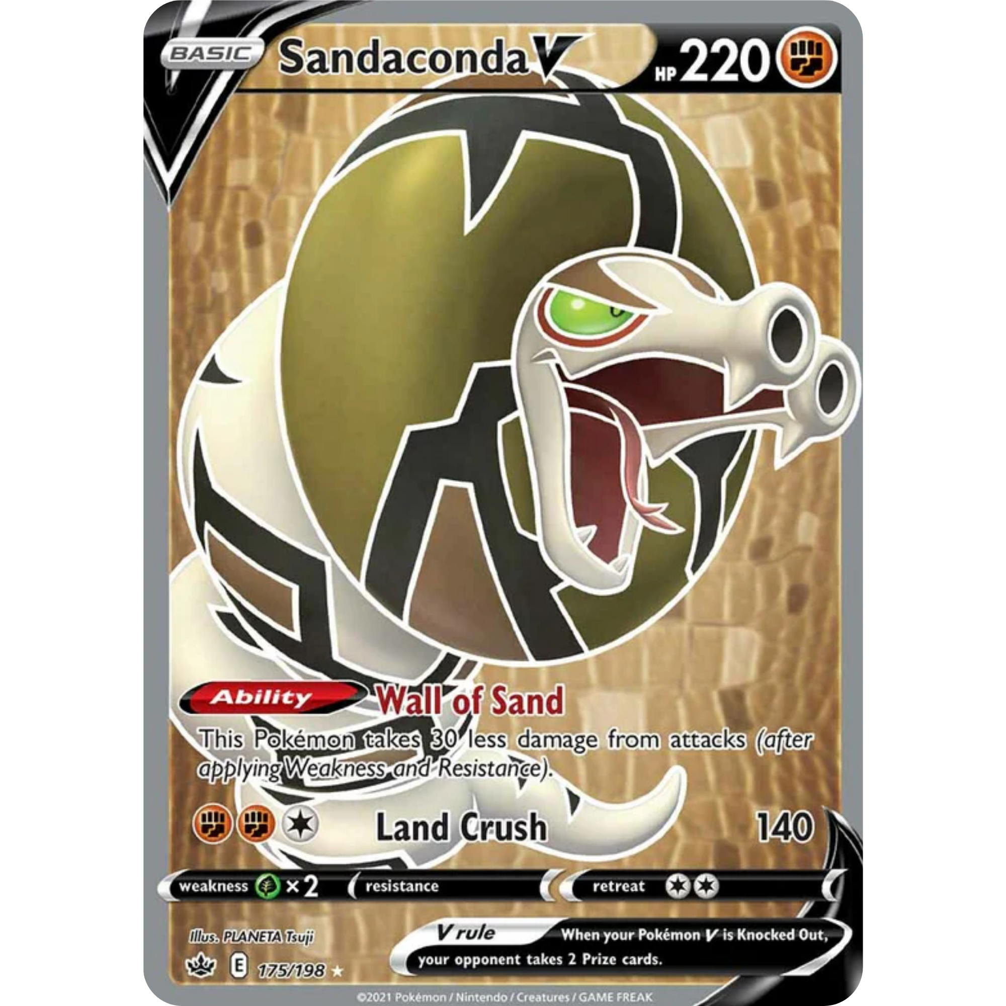 Sandaconda V (175/198) [Sword & Shield: Chilling Reign]