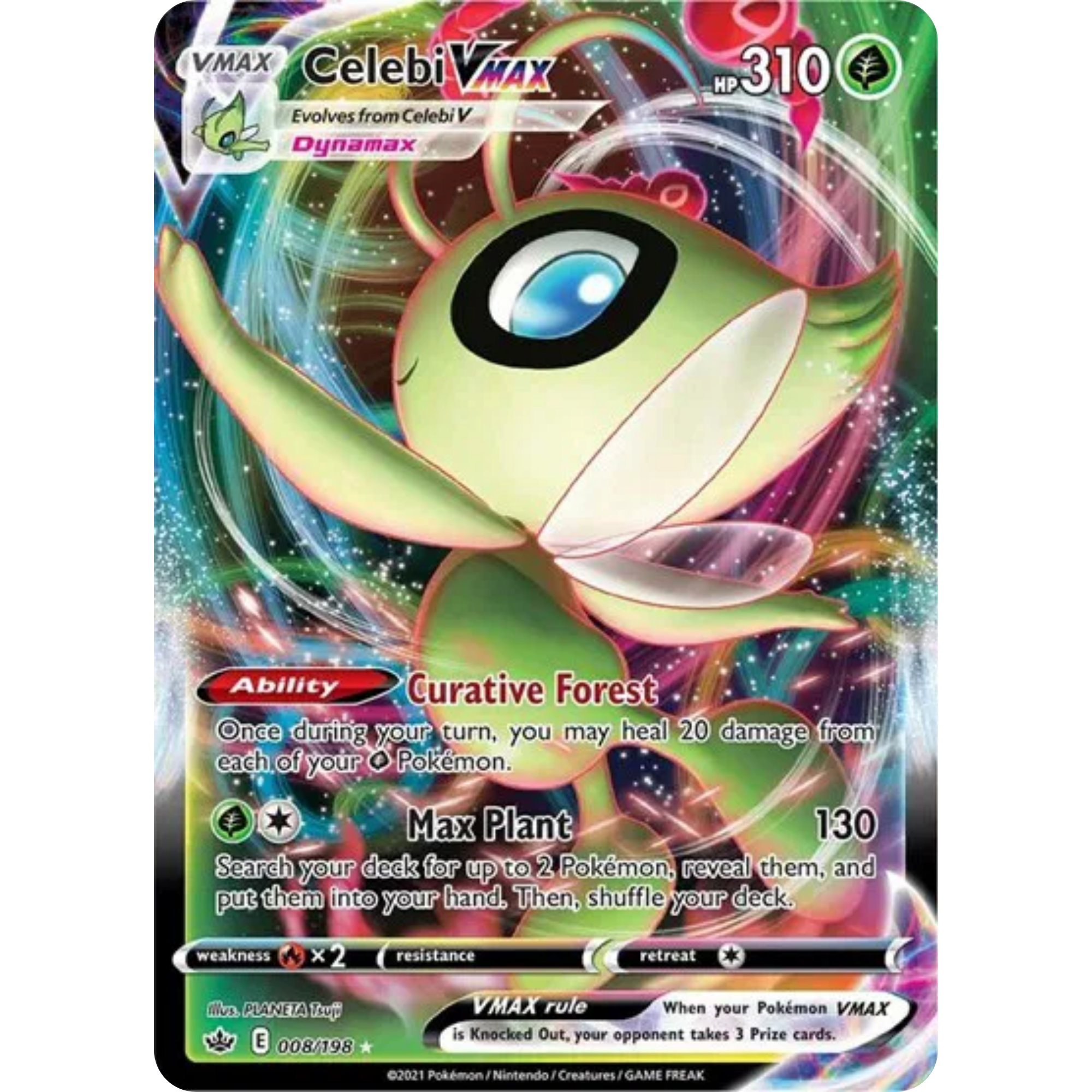 Celebi VMAX (008/198) [Sword & Shield: Chilling Reign]