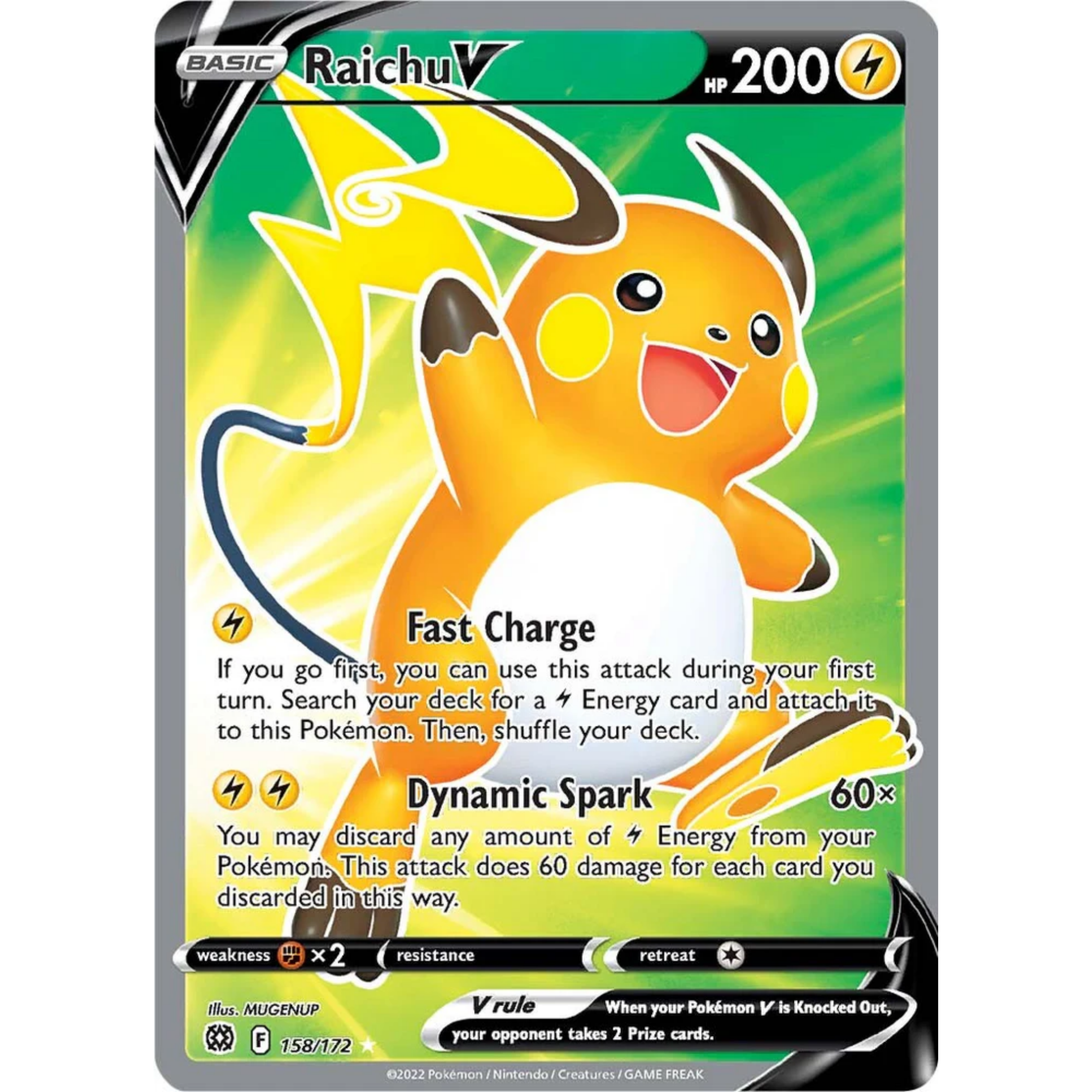 Raichu V (158/172) [Sword & Shield: Brilliant Stars]